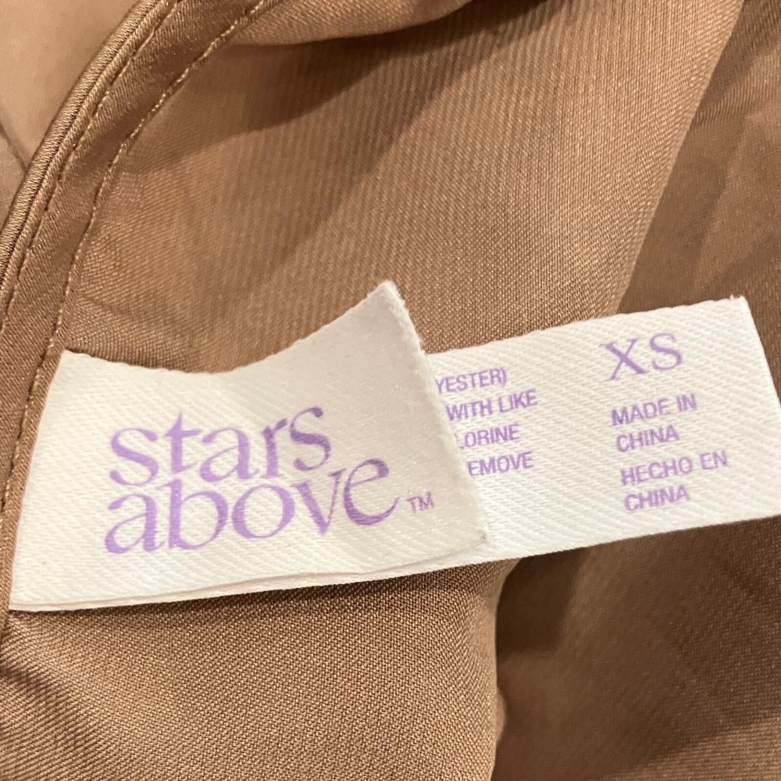 Other Stars Above Satin Cami and Shorts Set in Tan Size ONE SIZE - 2 Thumbnail