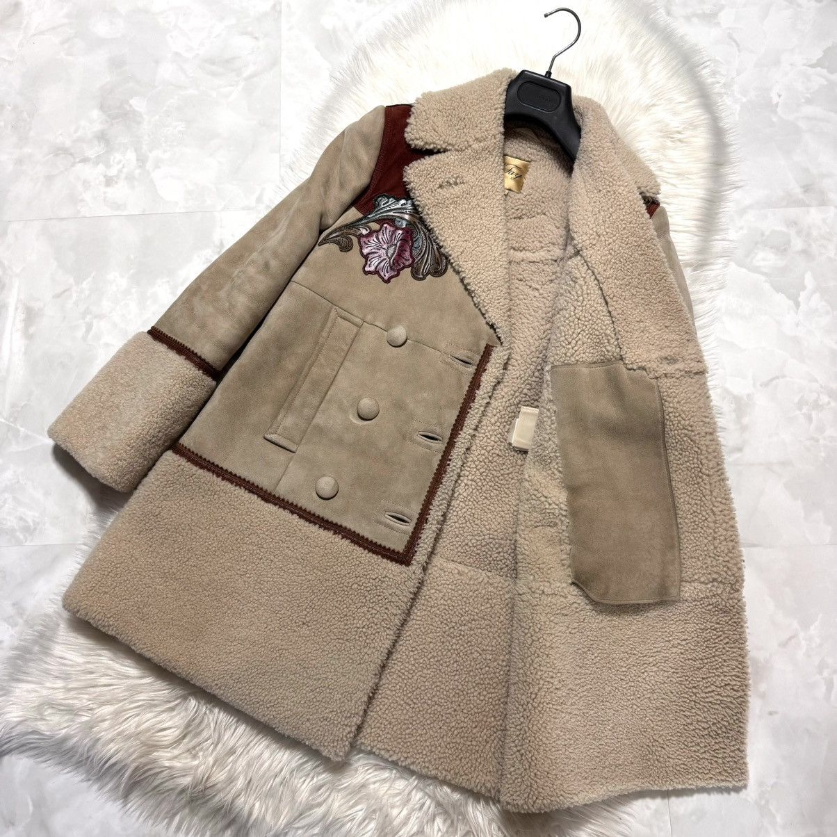 Fay List price 850,000 yen fay Tod's Flower Leather Switch Coat Size S / US 4 / IT 40 - 9 Thumbnail
