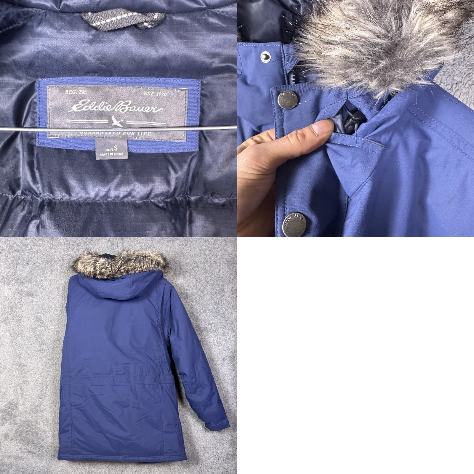Eddie Bauer VINTAGE? No. Eddie Bauer WeatherEdge Parka Jacket Womens S Down Fur Hood Puffer Full Zip Size S / US 4 / IT 40 - 9 Thumbnail