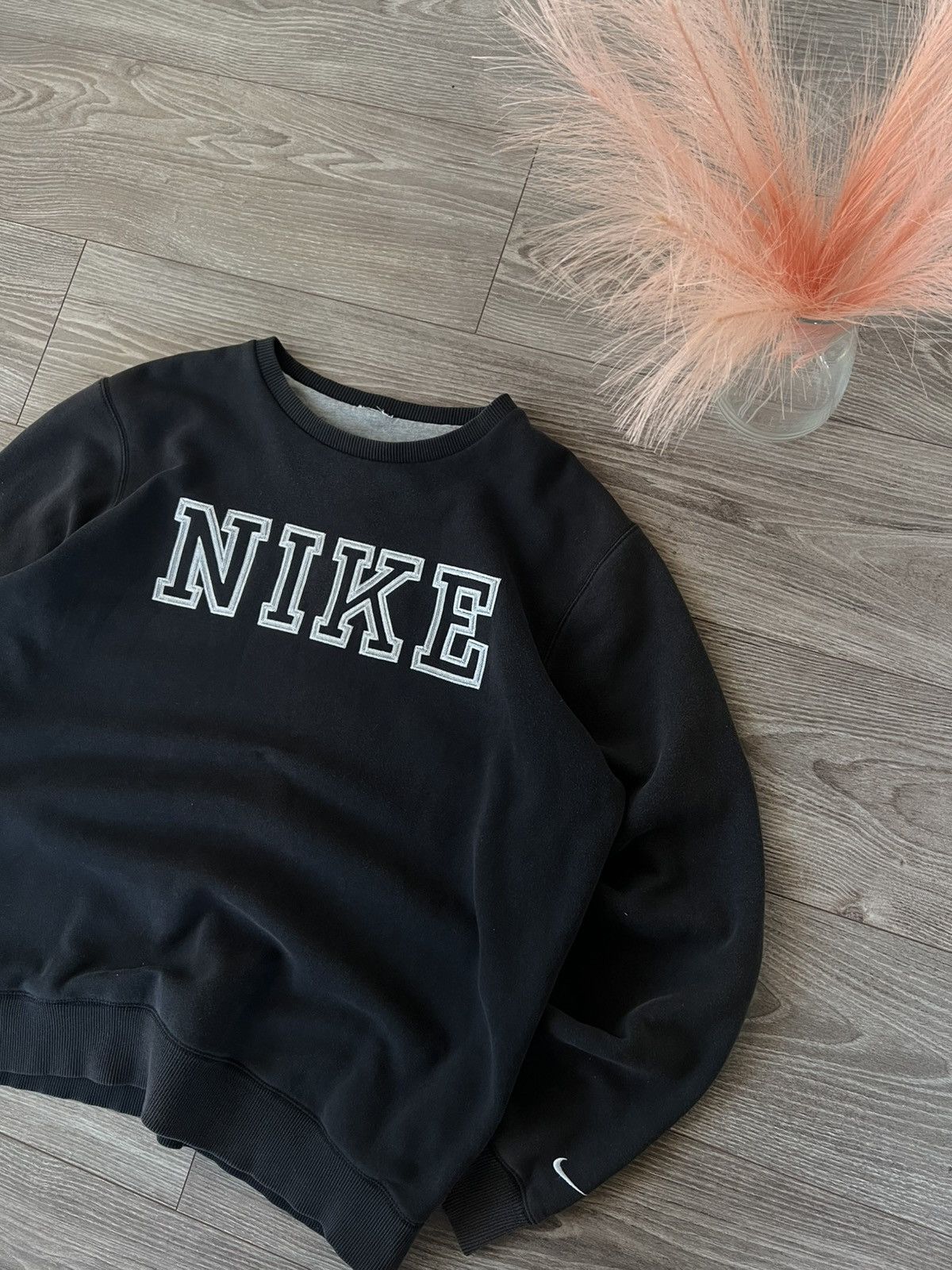 Designer × Nike × Vintage ‼️Vintage Nike Big Logo Knit Crewneck Sweatshirt ‼️ Size US L / EU 52-54 / 3 - 2 Thumbnail