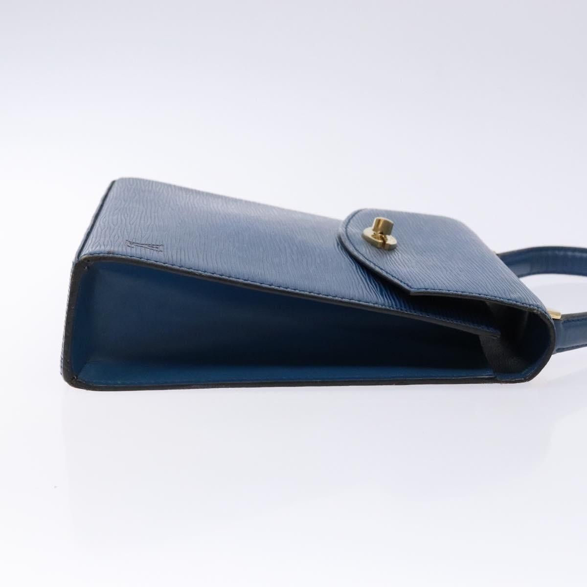 Louis Vuitton LOUIS VUITTON Epi Malesherbes Hand Bag Blue M52375 Size ONE SIZE - 3 Thumbnail