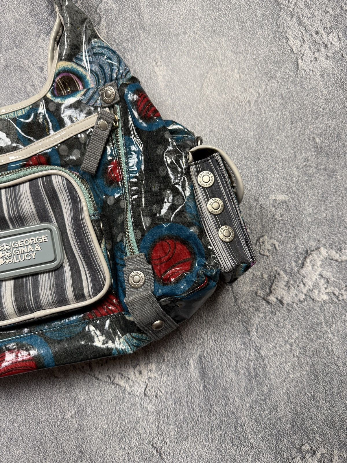 Japanese Brand GGL Bag George Gina Lucy Y2K Crazy Multipocket Size ONE SIZE - 4 Thumbnail