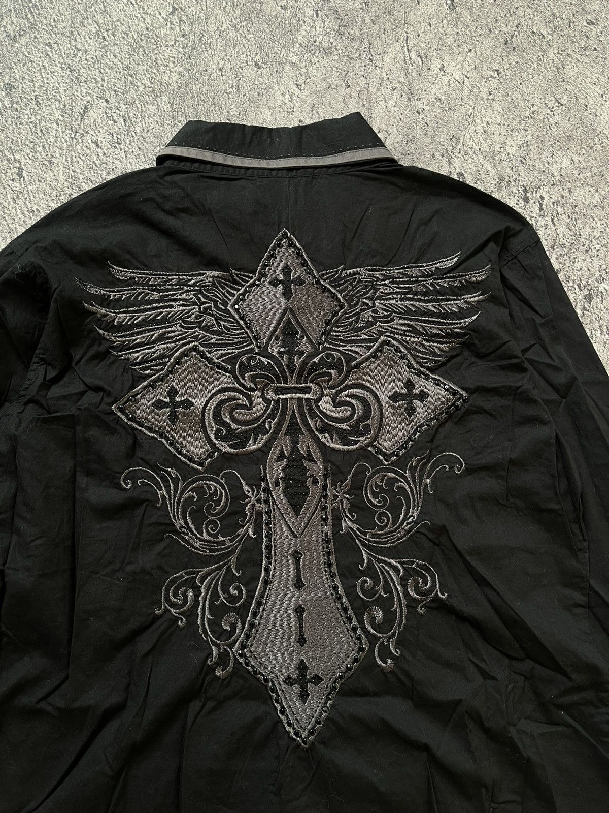 Japanese Brand Y2K Victorius Cross style ifsixwasnine shirt Size US M / EU 48-50 / 2 - 7 Thumbnail