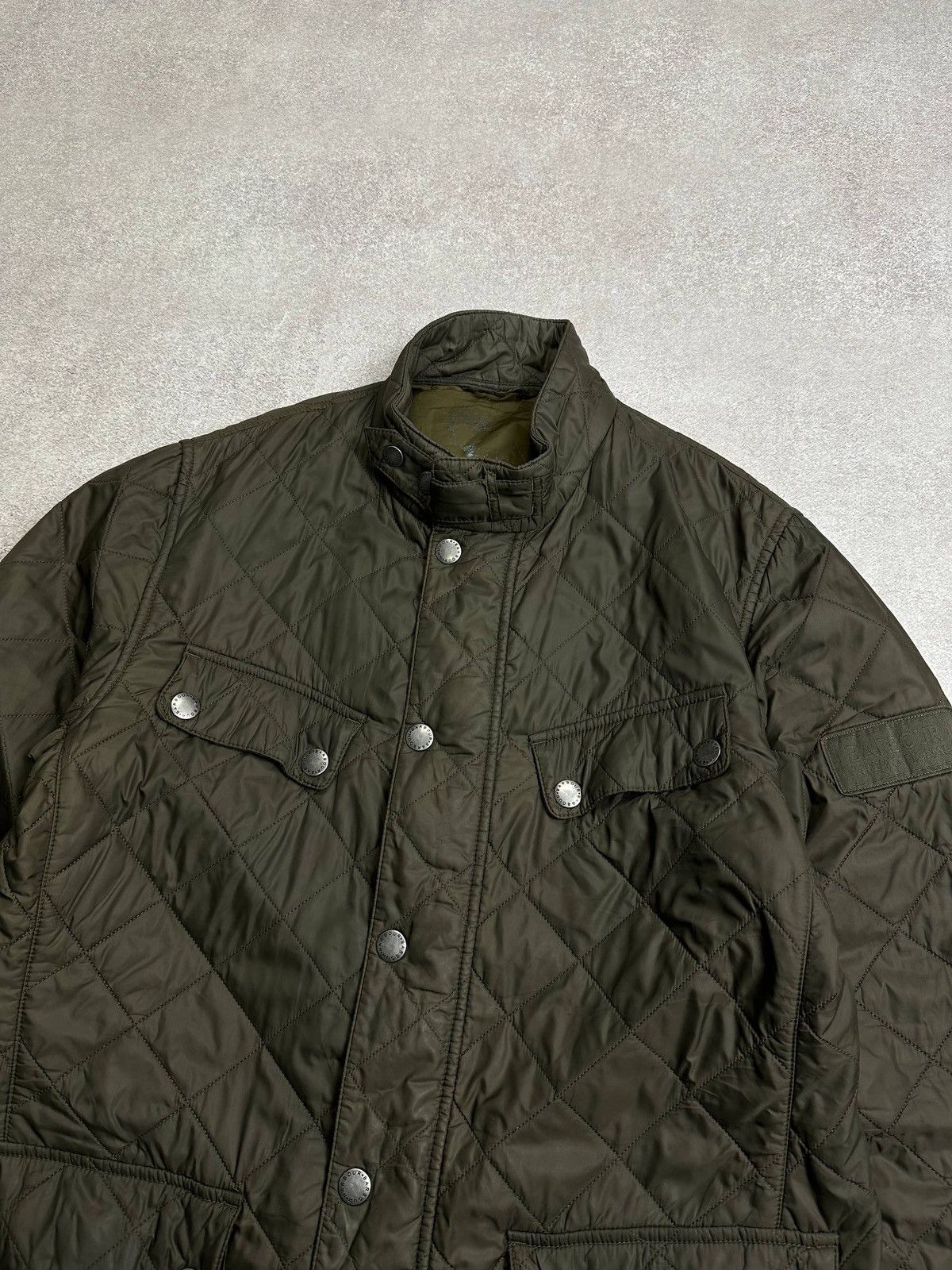 Barbour Vintage Barbour Ariel Quilt Puffer Jacket Rare Green Size US L / EU 52-54 / 3 - 3 Thumbnail
