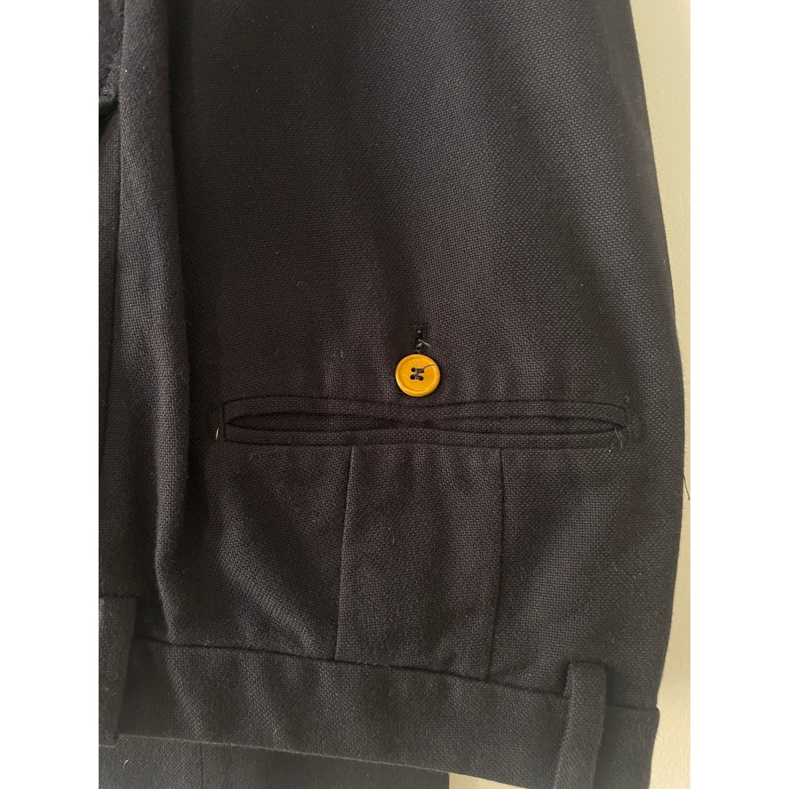 Carven Carven Mens Pant - Navy Size 38R - 4 Thumbnail