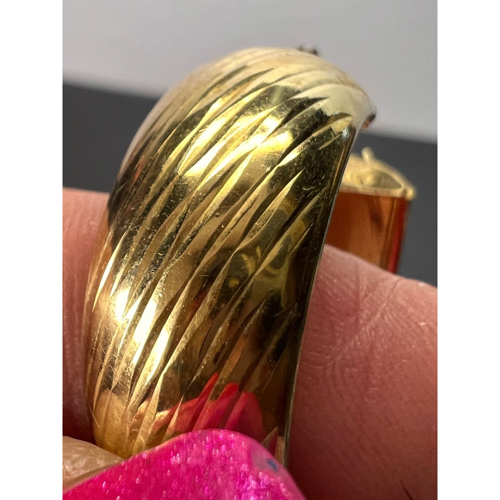 Other Gold over sterling silver hoop earrings Size ONE SIZE - 7 Thumbnail