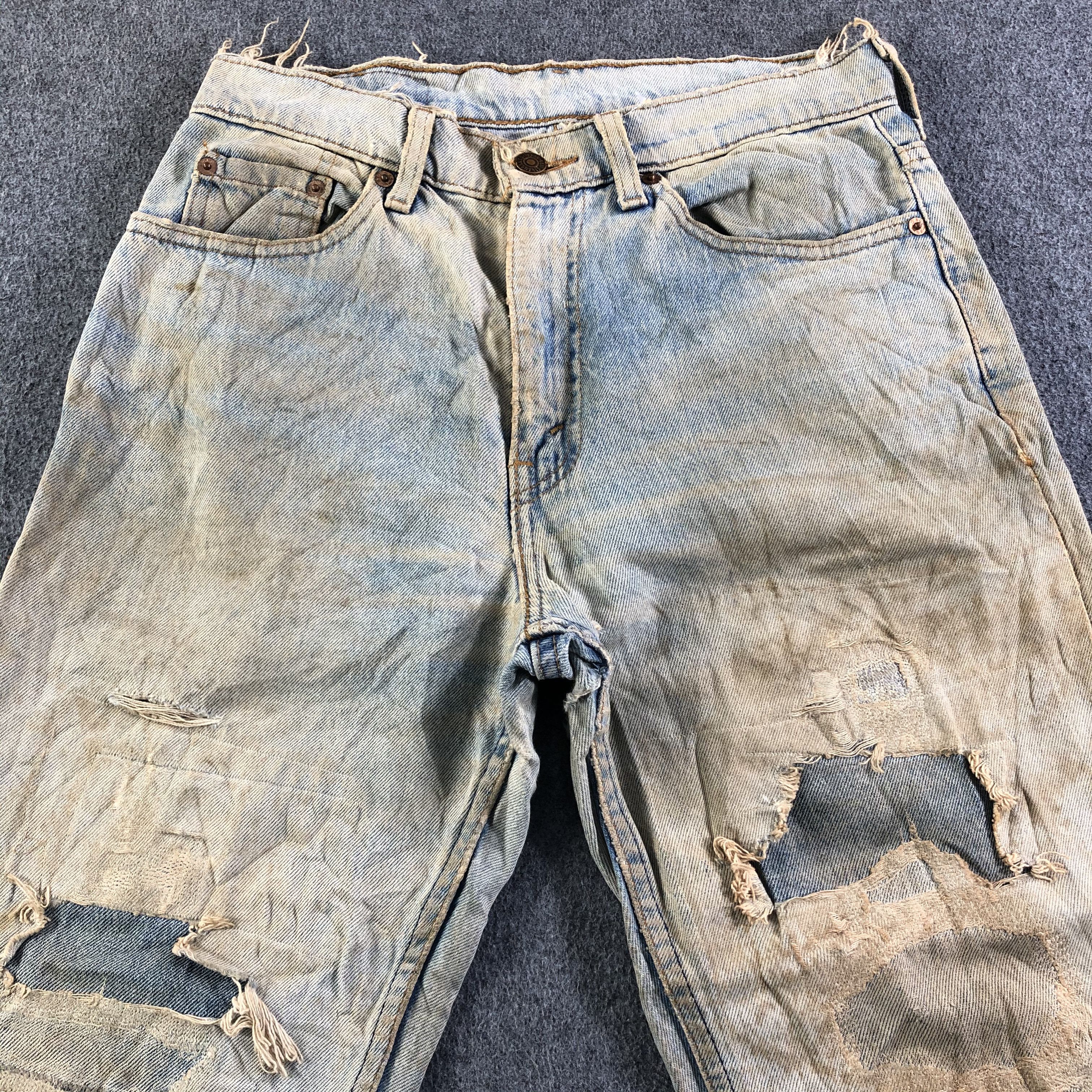 Levi's 90s Vintage Light Wash Levis 520 Jeans-J3780 Size US 30 / EU 46 - 3 Thumbnail