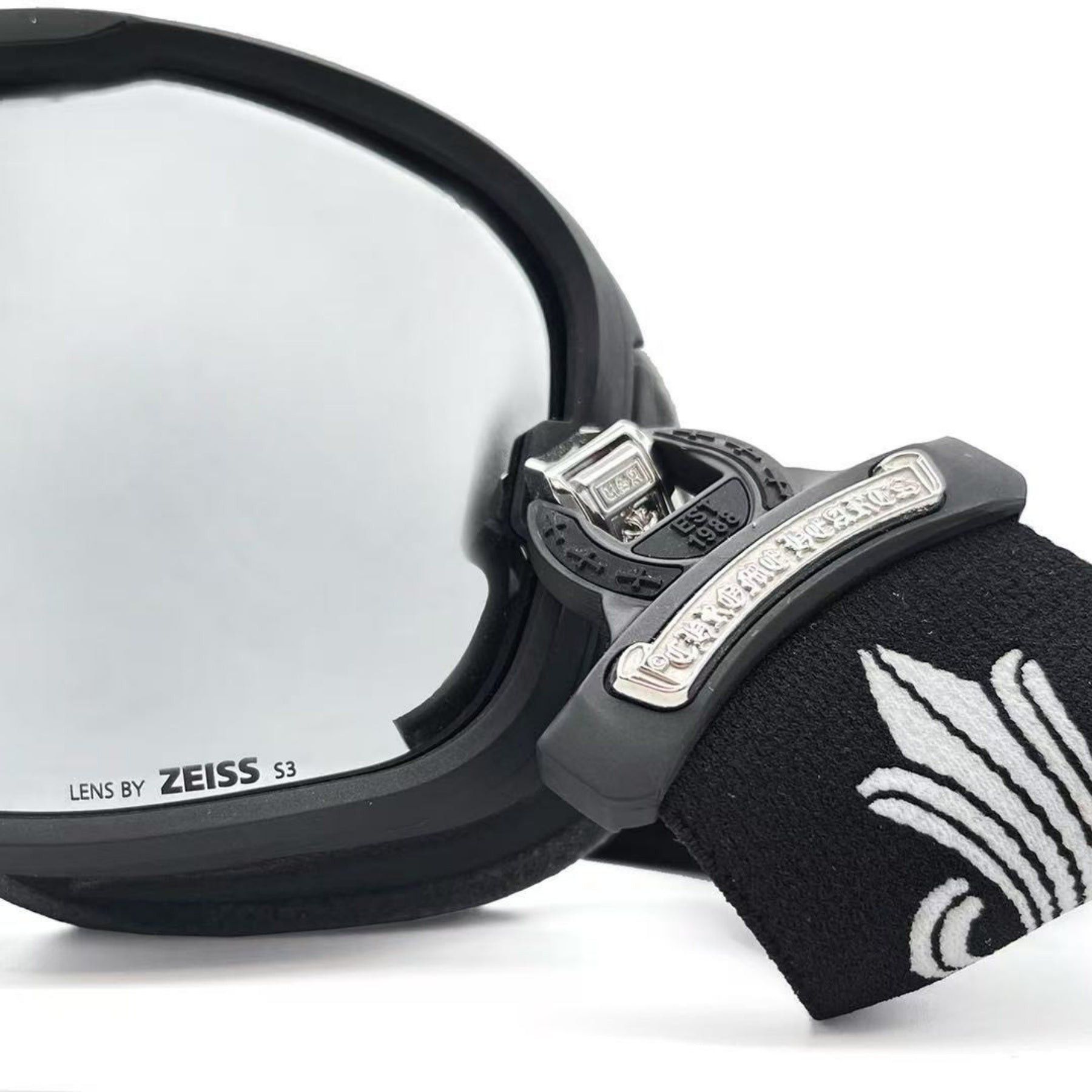 Chrome Hearts Chrome Hearts SILVER MORNING Black Ski Goggles Size ONE SIZE - 3 Thumbnail