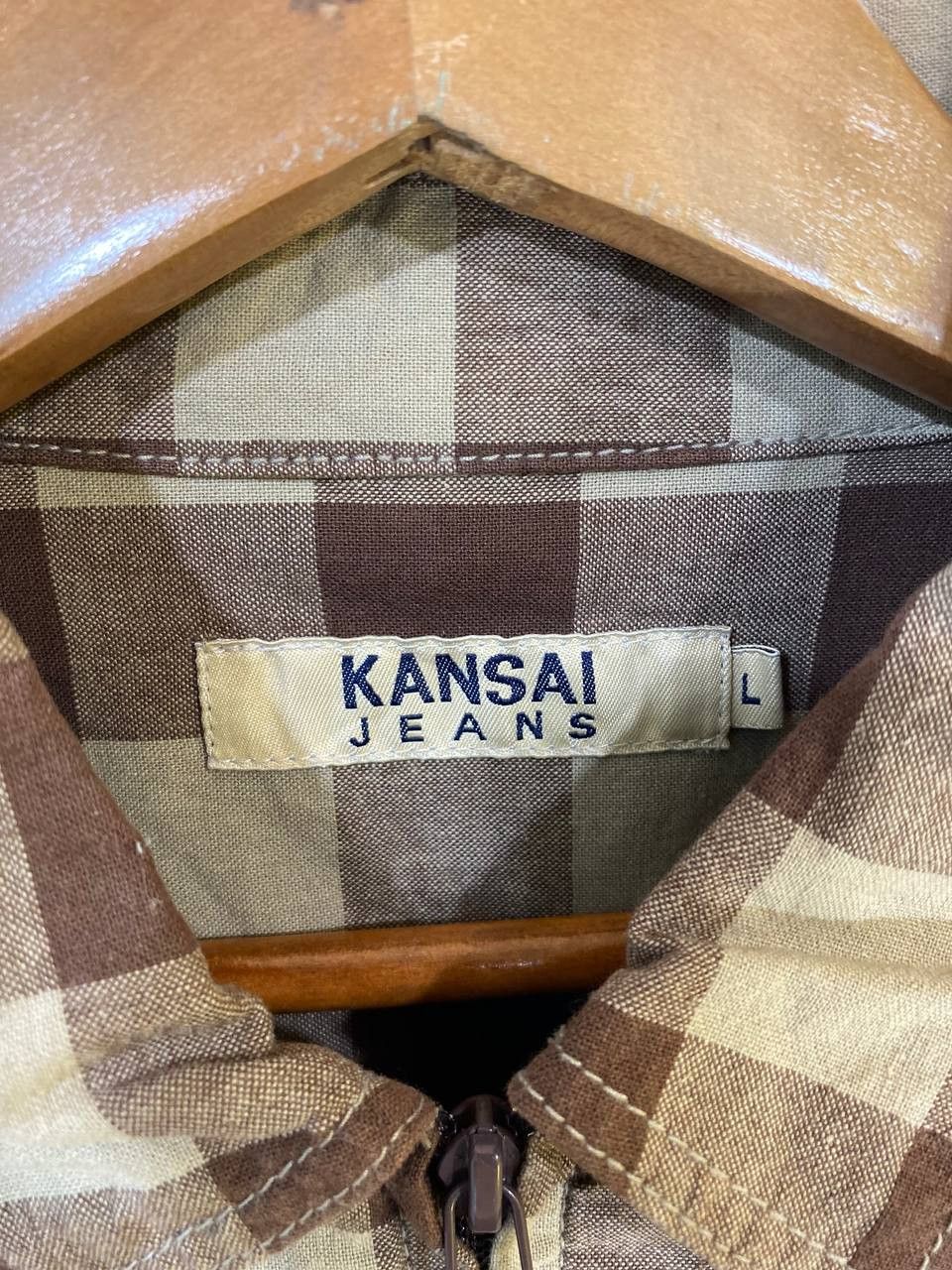 Kansai Yamamoto kansai yamamoto light jacket checkered design Size US L / EU 52-54 / 3 - 4 Thumbnail