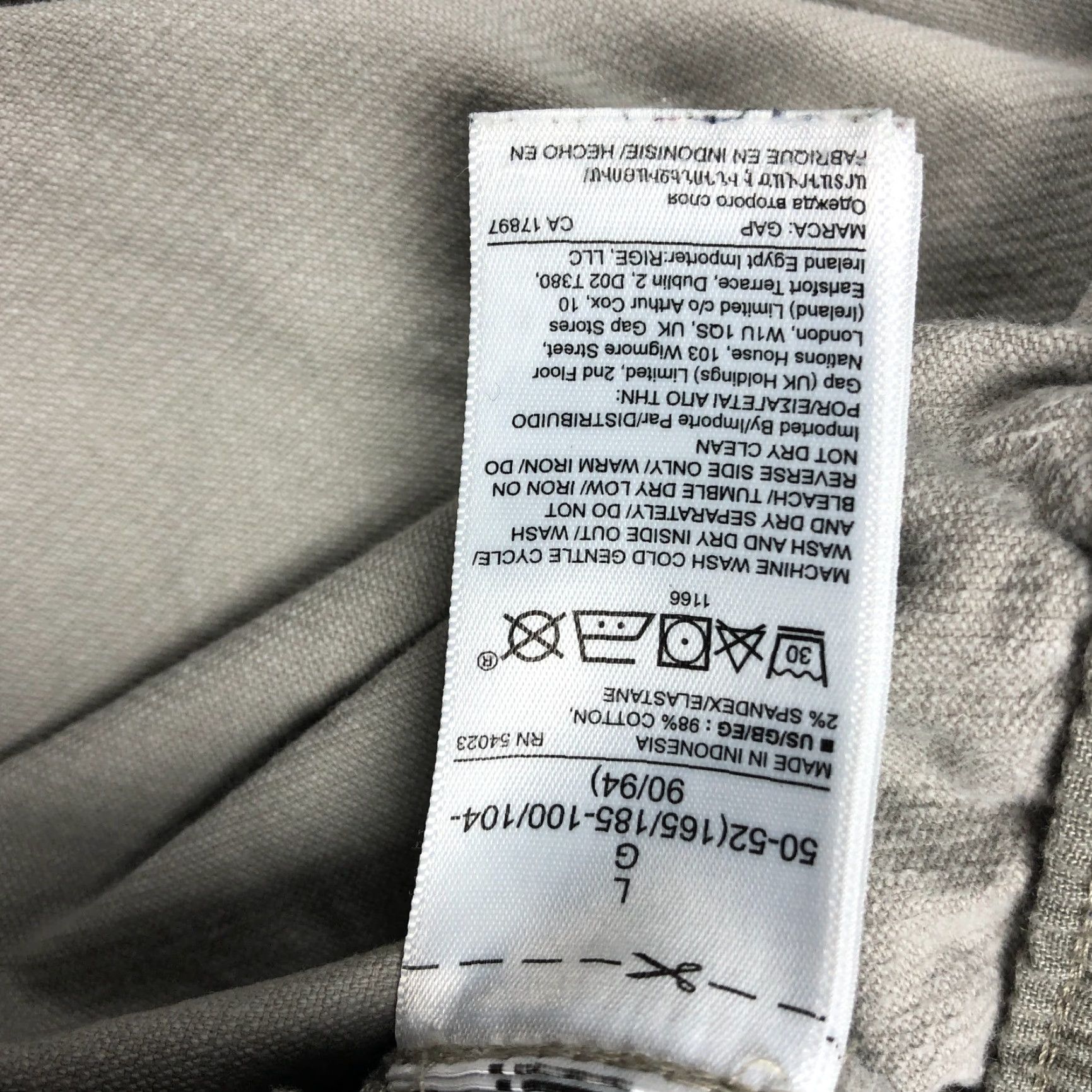 Gap GAP Khakis Corduroy Jogger Pants Mens Large 34x27 Beige Elastic Waist Corduroy Jeans Pants Mens L Beige Jogger Regular Fit Size US 33 - 5 Thumbnail