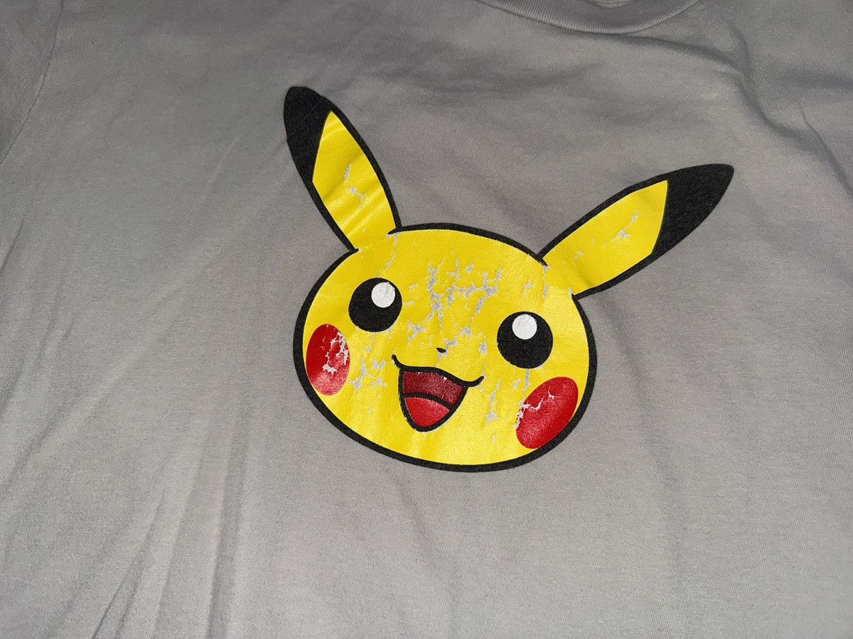 Pokemon Vintage Pokemon Center Pikachu Faded Graphic Tee Grey Sz L Size US L / EU 52-54 / 3 - 3 Thumbnail