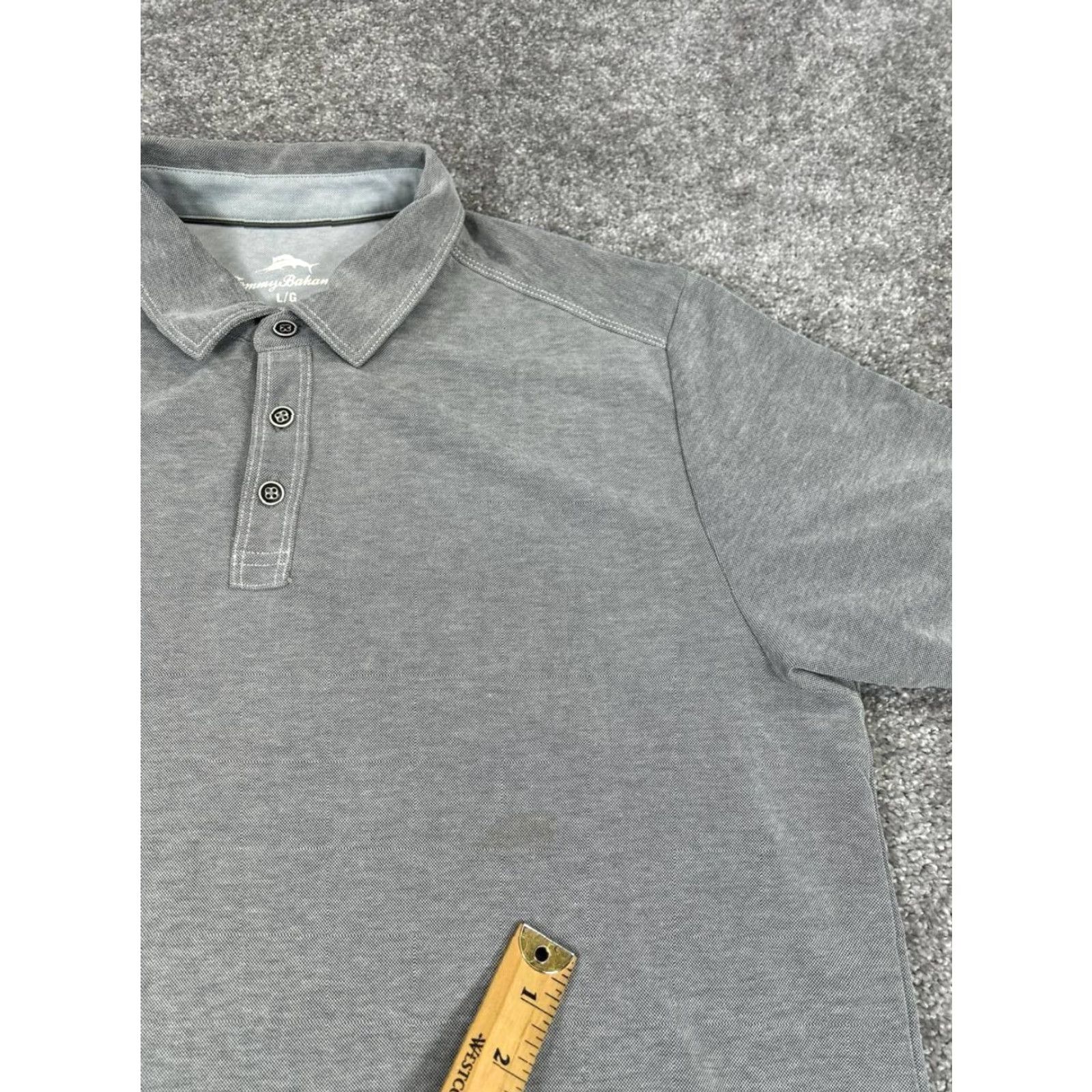 Tommy Bahama Tommy Bahama Polo Shirt Mens Large Gray Golf Shirt Polo Island Zone Regular Button Collared Short Sleeve Logo Vintage: No Size US L / EU 52-54 / 3 - 5 Thumbnail