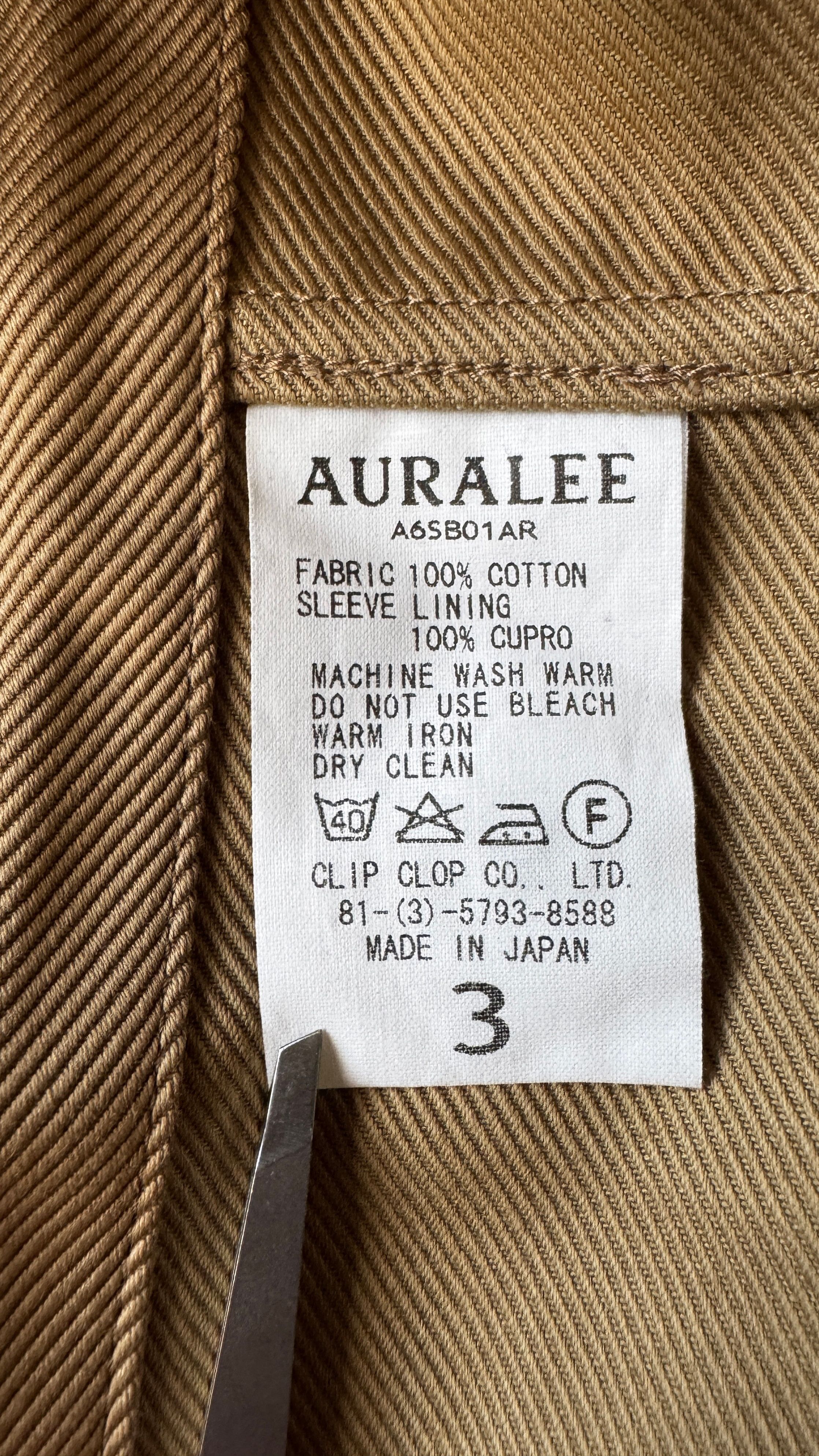 Auralee aa . 3 . M65 WASHED DOUBLE CLOTH FIELD JACKET . A6SB01AR Size US S / EU 44-46 / 1 - 23 Thumbnail