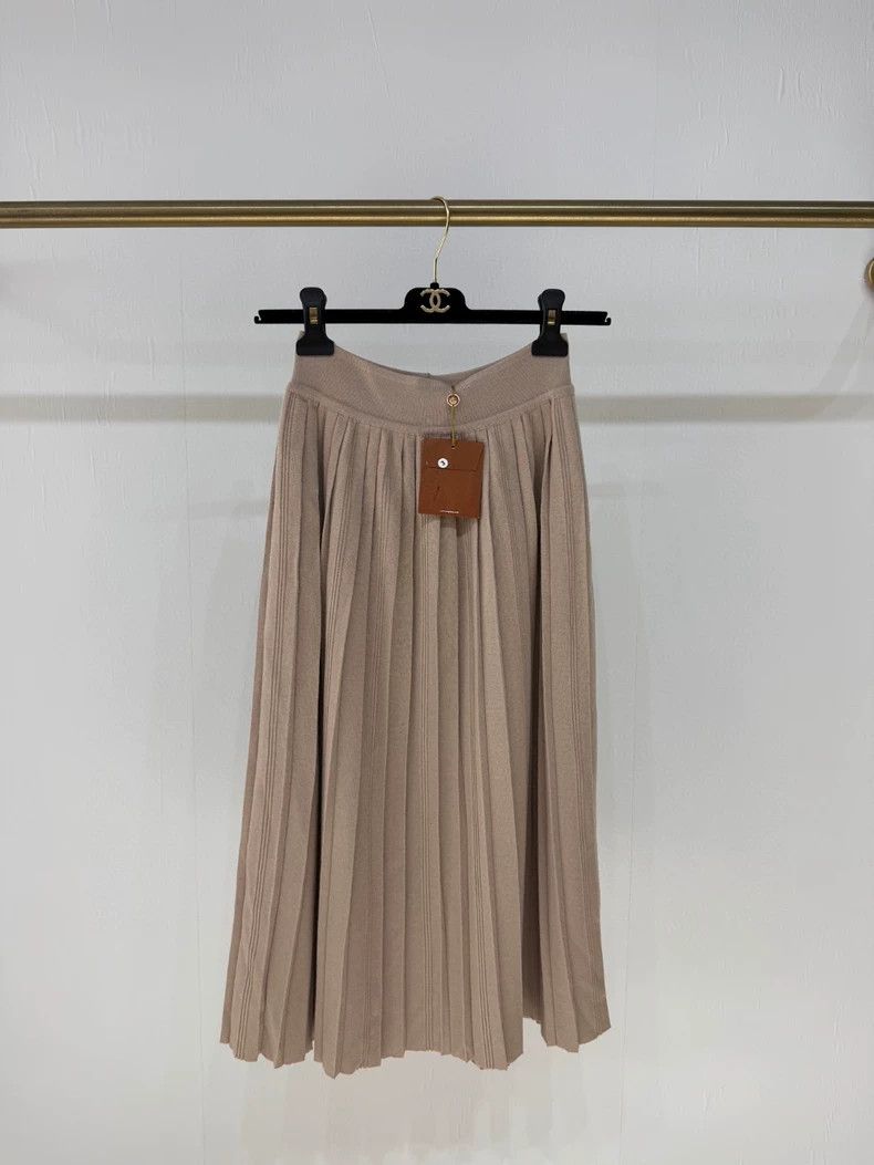 Loro Piana LORO PIANA Cashmere pleated skirt Size 26" / US 2 / IT 38 - 1 Thumbnail