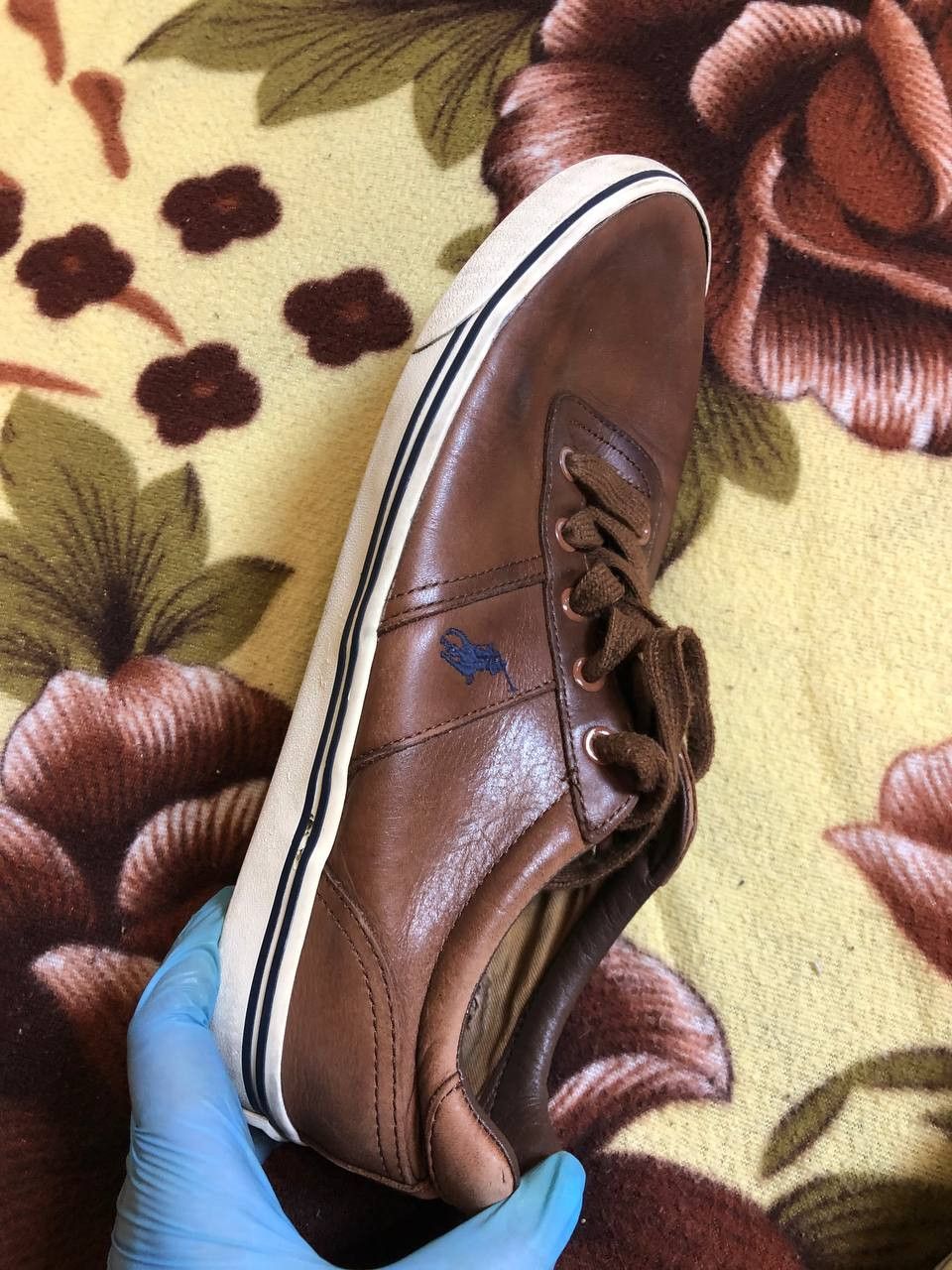 Polo Ralph Lauren Polo Ralph Lauren Hanford Sneakers Mens Brown Leather Size US 10 / EU 43 - 14 Thumbnail