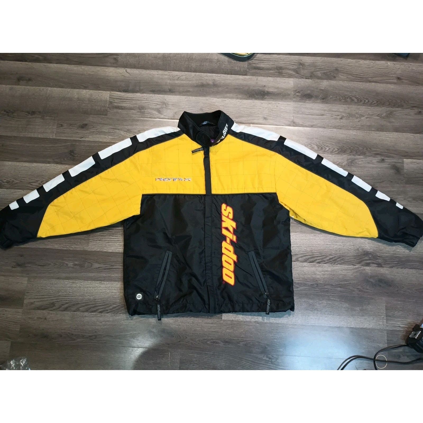 Ski-Doo Vintage Ski-Doo Rotax Yellow Jacket Size M Bombardier Sno Size US M / EU 48-50 / 2 - 2 Thumbnail