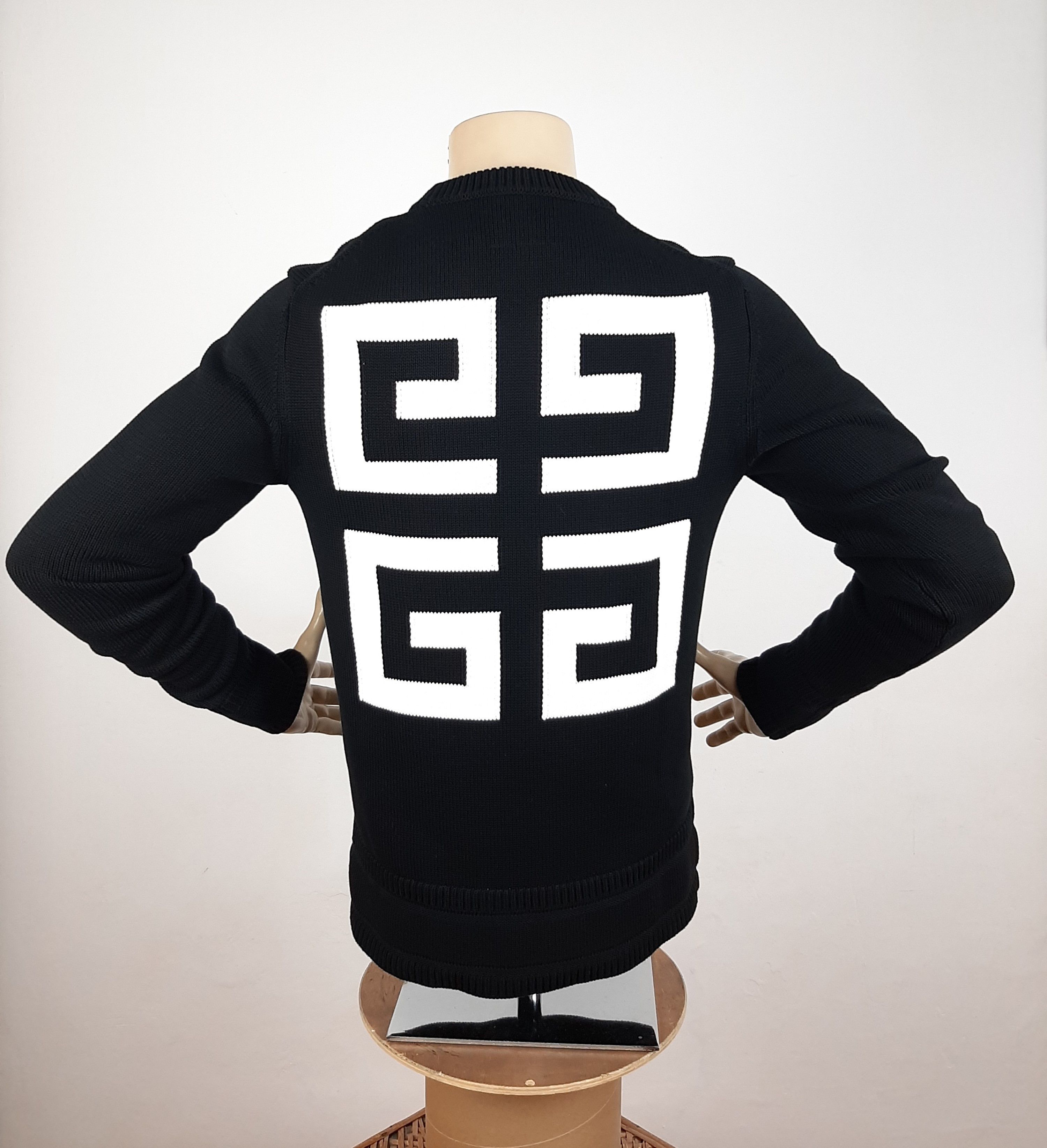 Givenchy Givenchy 4G Intarsia Sweater Black Men's Size S Size US S / EU 44-46 / 1 - 5 Thumbnail