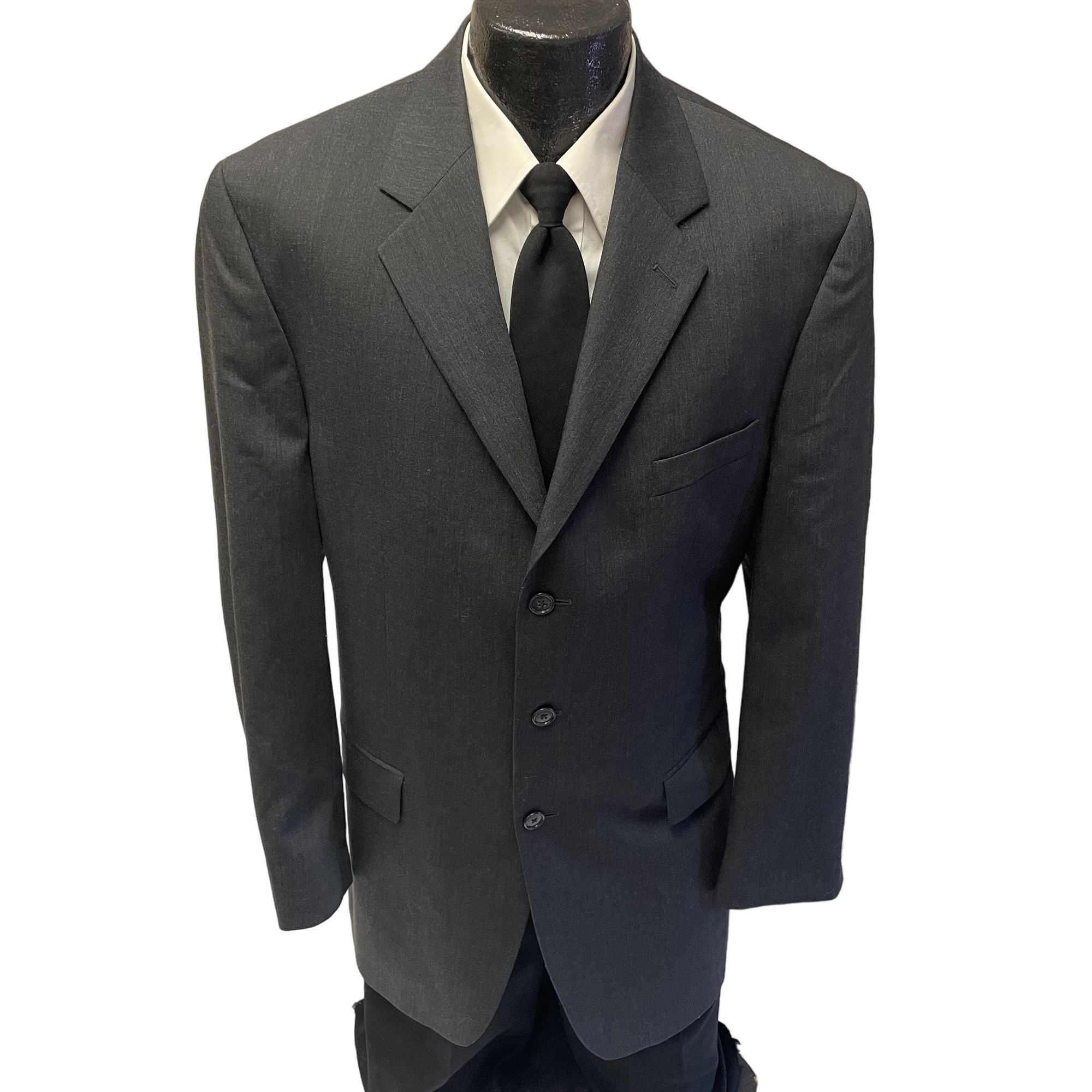 Calvin Klein Calvin Klein MODERN Sport Coat Charcoal Gray 3 btn Jacket Size 42L - 1 Thumbnail