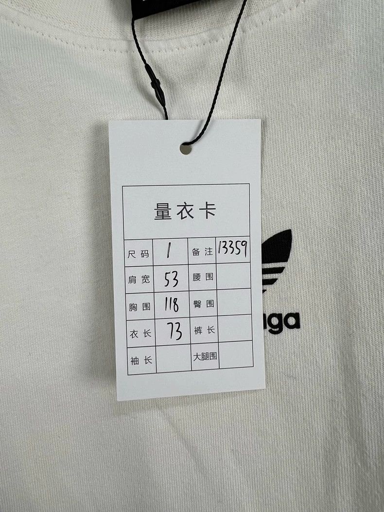 Balenciaga Balenciaga ADIDAS Clover Embroidered LOGO Short Sleeve Size US S / EU 44-46 / 1 - 6 Thumbnail