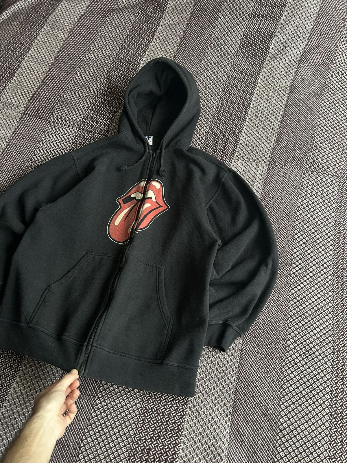 Band Tees Vintage Rolling Stones Zip Up Hoodie Streetwear Rock N Roll Size US XL / EU 56 / 4 - 2 Thumbnail