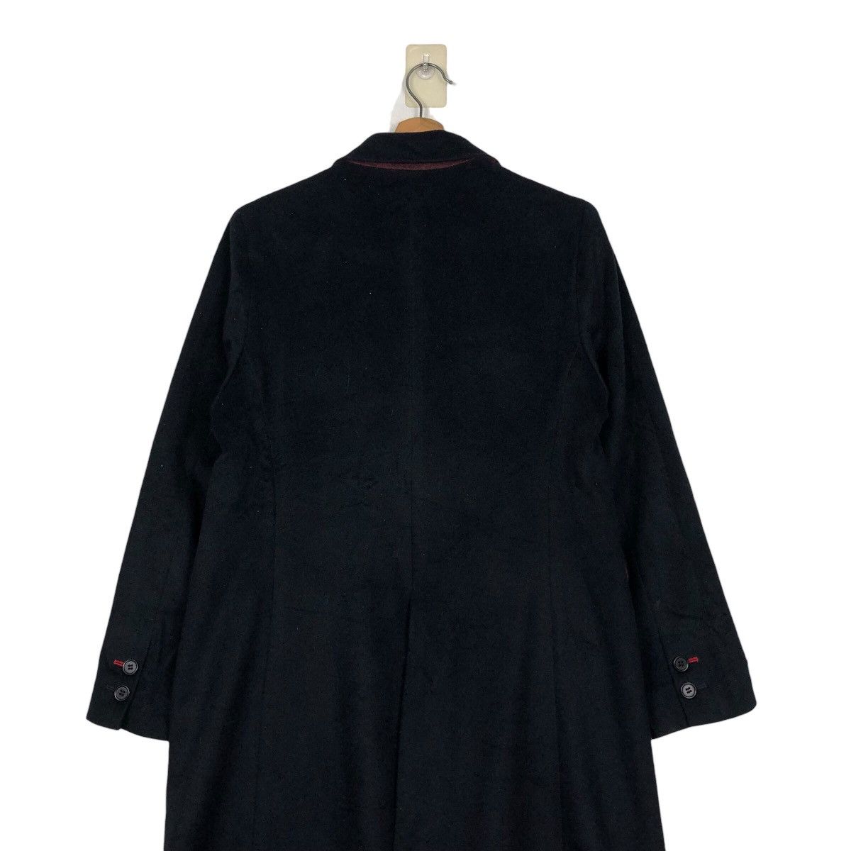 Japanese Brand 📌Rich Black Long Jacket Double Breast Ines De La Fressange Size US XL / EU 56 / 4 - 11 Thumbnail