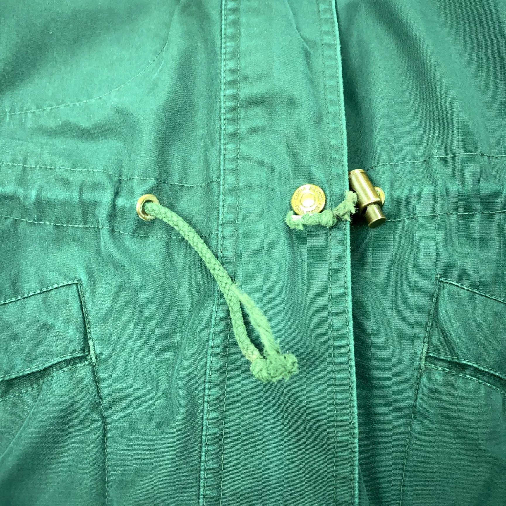 Eddie Bauer VTG Eddie Bauer Jacket Womens Large Wool Lined Hooded Parka Coat 90s Outdoor Green Size L / US 10 / IT 46 - 3 Thumbnail