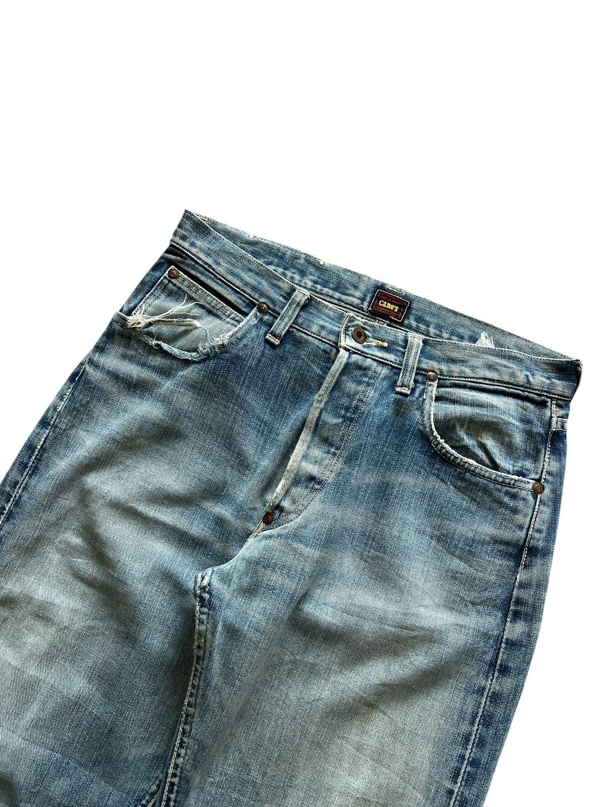 Sugar Cane 1990s Sugar Cane Toyo Enterprise Distressed Selvedge Jeans Size US 31 - 4 Thumbnail