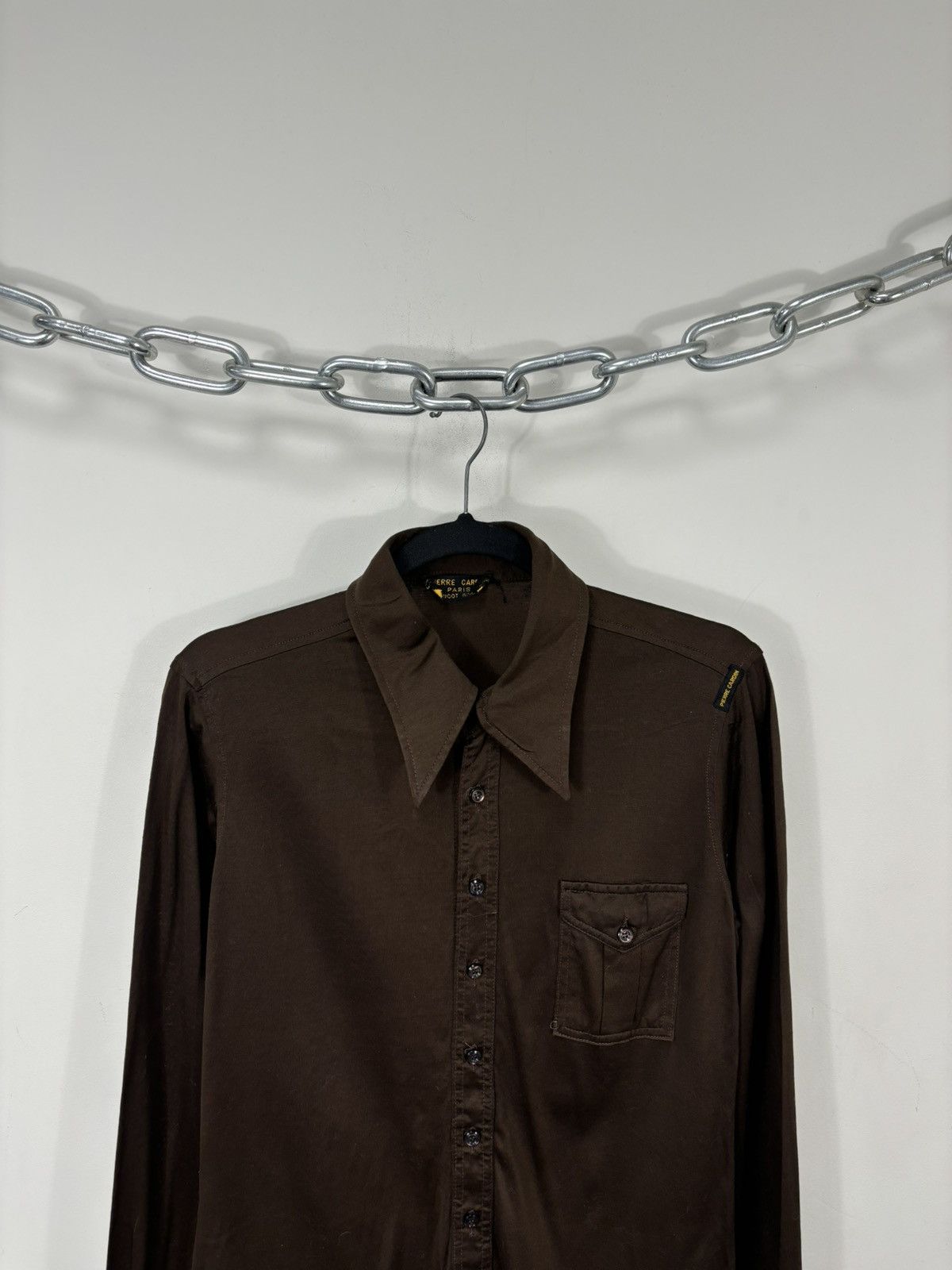 Pierre Cardin Vintage Pierre Cardin 90s Tricot Sport Brown Luxury Shirt Size US M / EU 48-50 / 2 - 2 Thumbnail