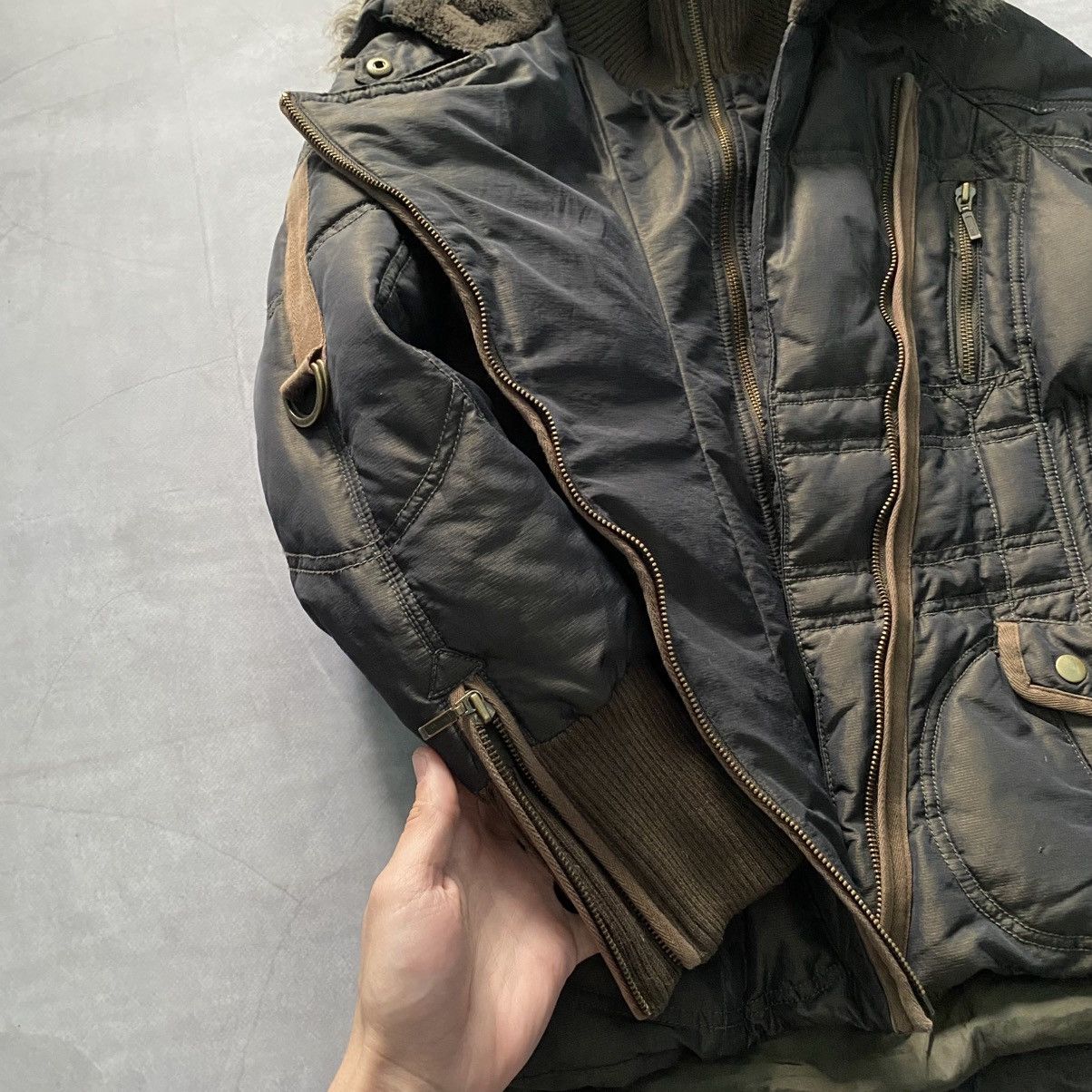 If Six Was Nine × Le Grande Bleu (L.G.B.) Jacket LGB If Six Was Nine Style Faux Fur Bomber Y2K Size M / US 6-8 / IT 42-44 - 5 Thumbnail