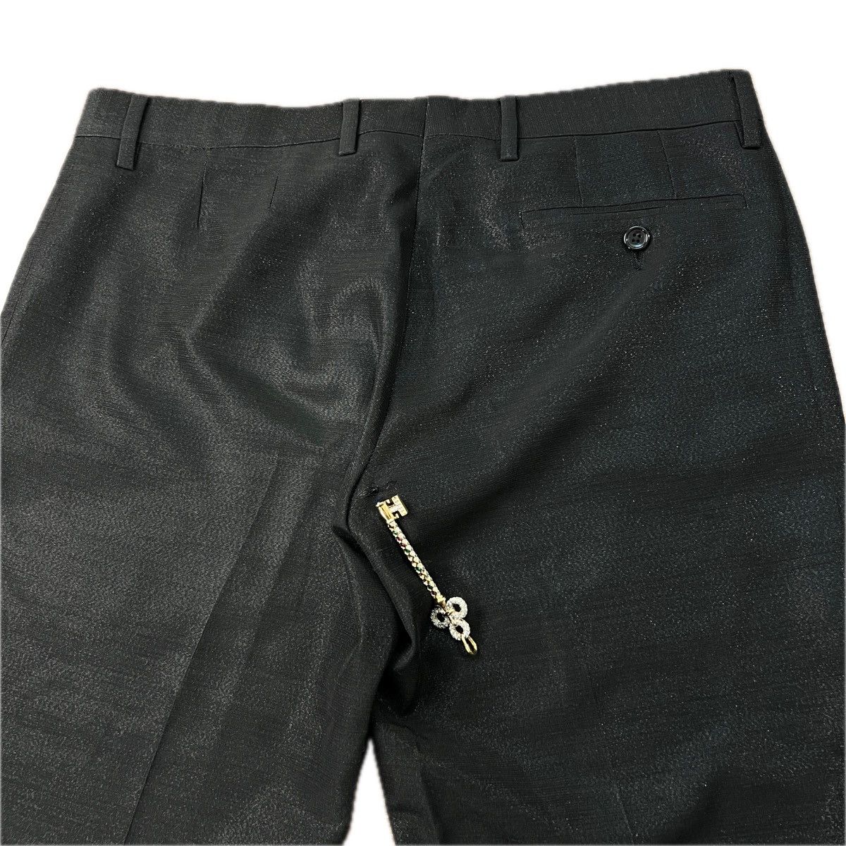 Dolce & Gabbana Dolce & Gabbana Shimmering Pleated Pants Size US 33 - 9 Thumbnail