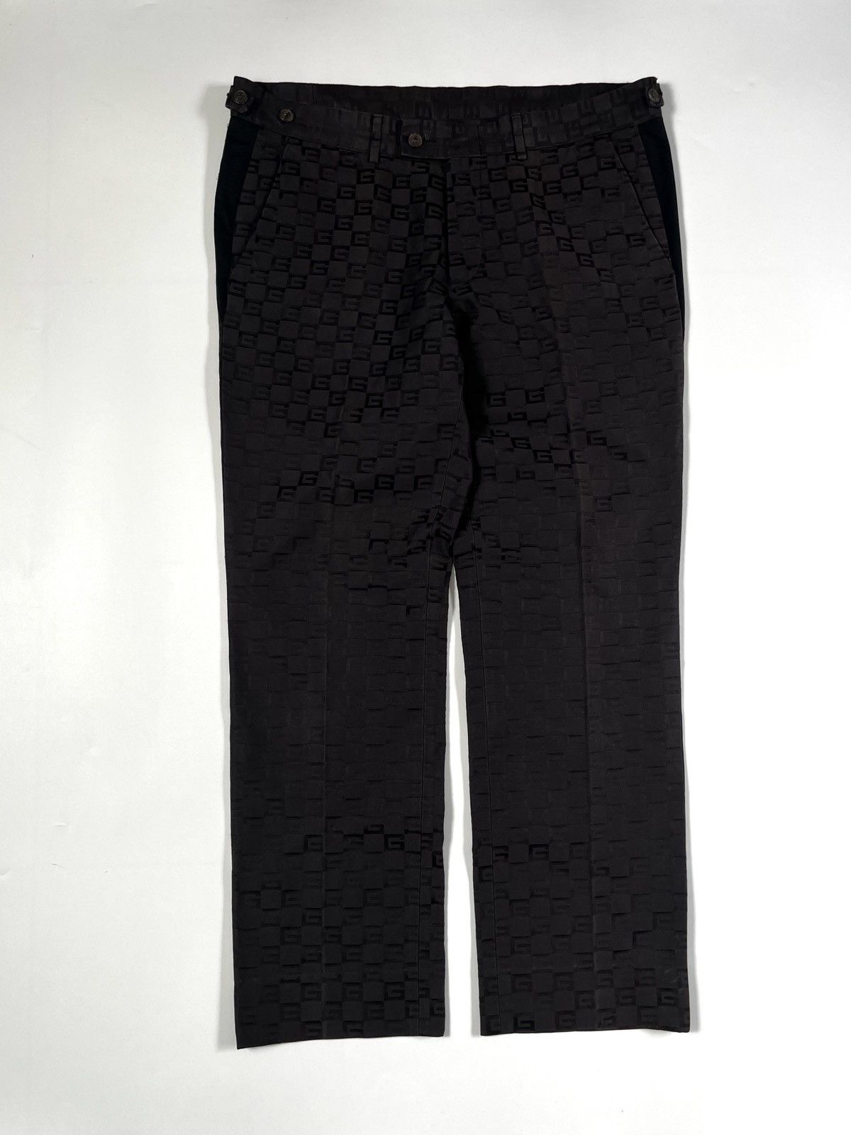 Gucci 🔥RARE🔥 Gucci by Tom Ford AW2000 monogram trousers Size US 34 / EU 50 - 1 Thumbnail