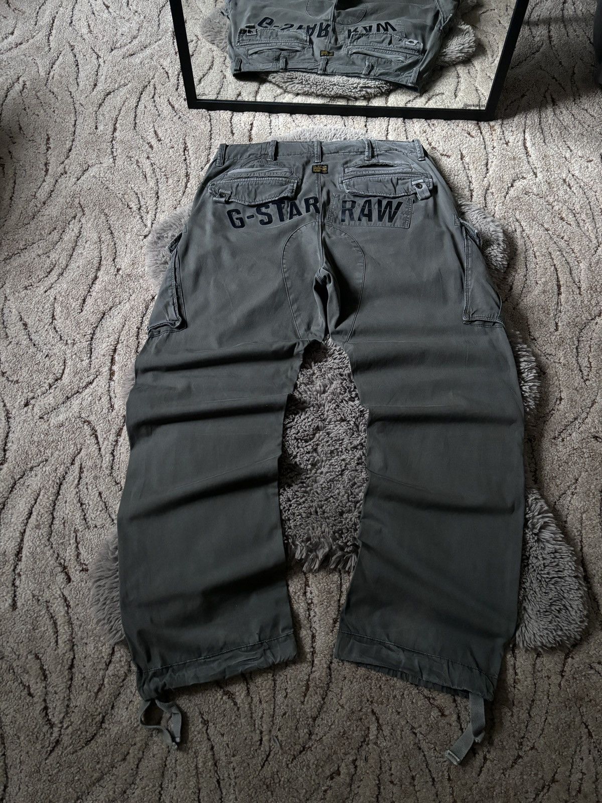 G-Star G-Star RAW Cargo Pants Military Strap Big Logo pants Size US 36 / EU 52 - 3 Thumbnail