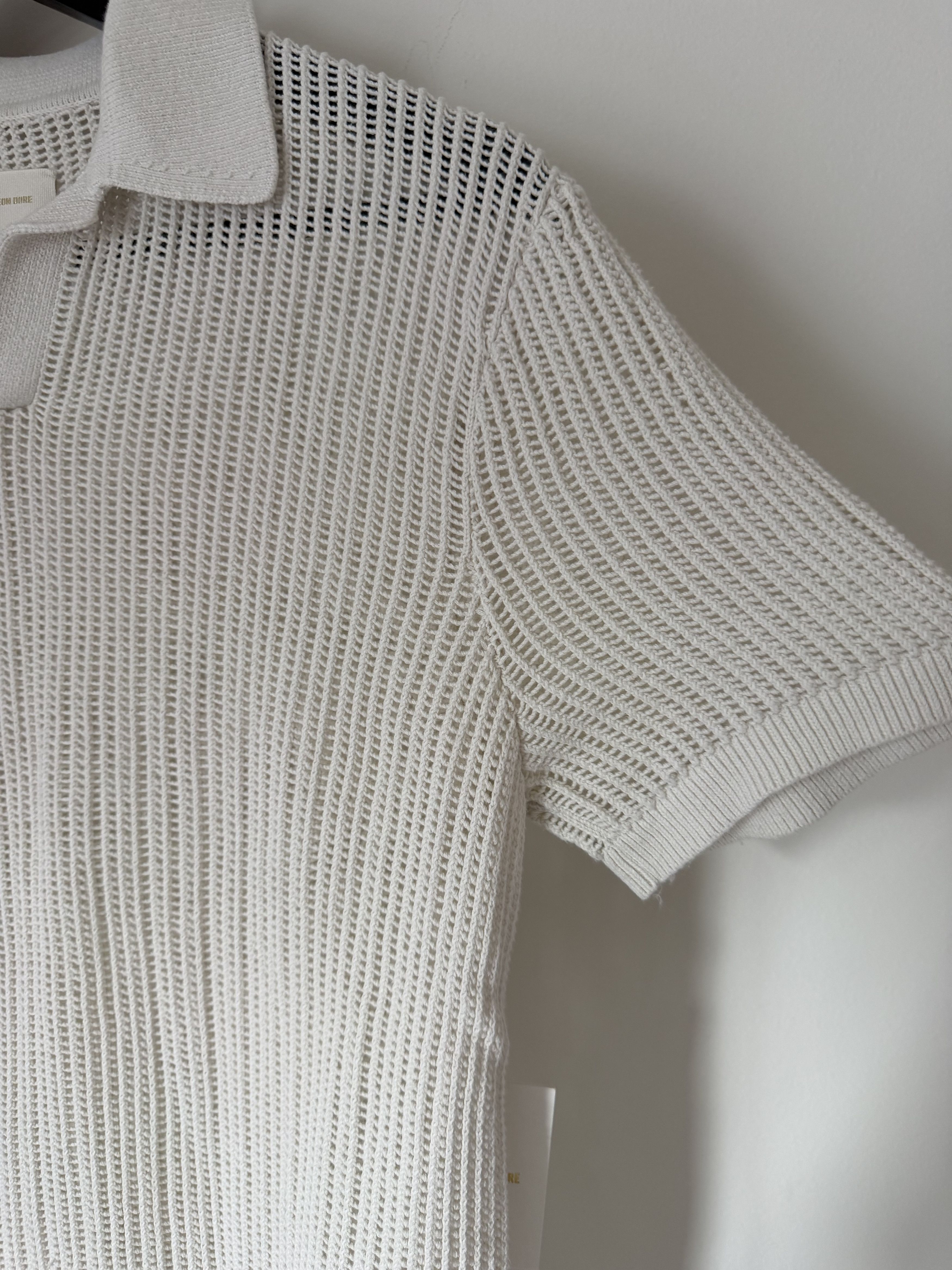 Aime Leon Dore Aime Leon Dore Mesh Polo in Coconut Milk Size US S / EU 44-46 / 1 - 4 Thumbnail