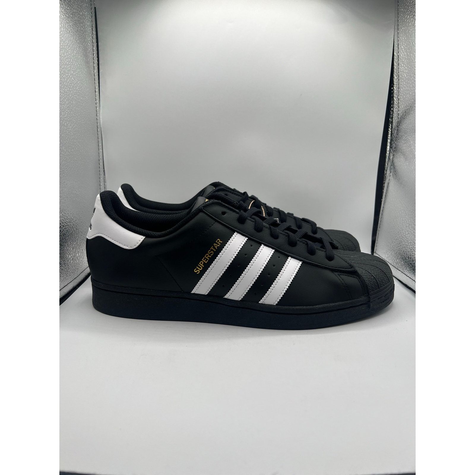 Adidas Adidas Superstar “Core Black White” size 12 men’s Size US 12 / EU 45 - 3 Thumbnail