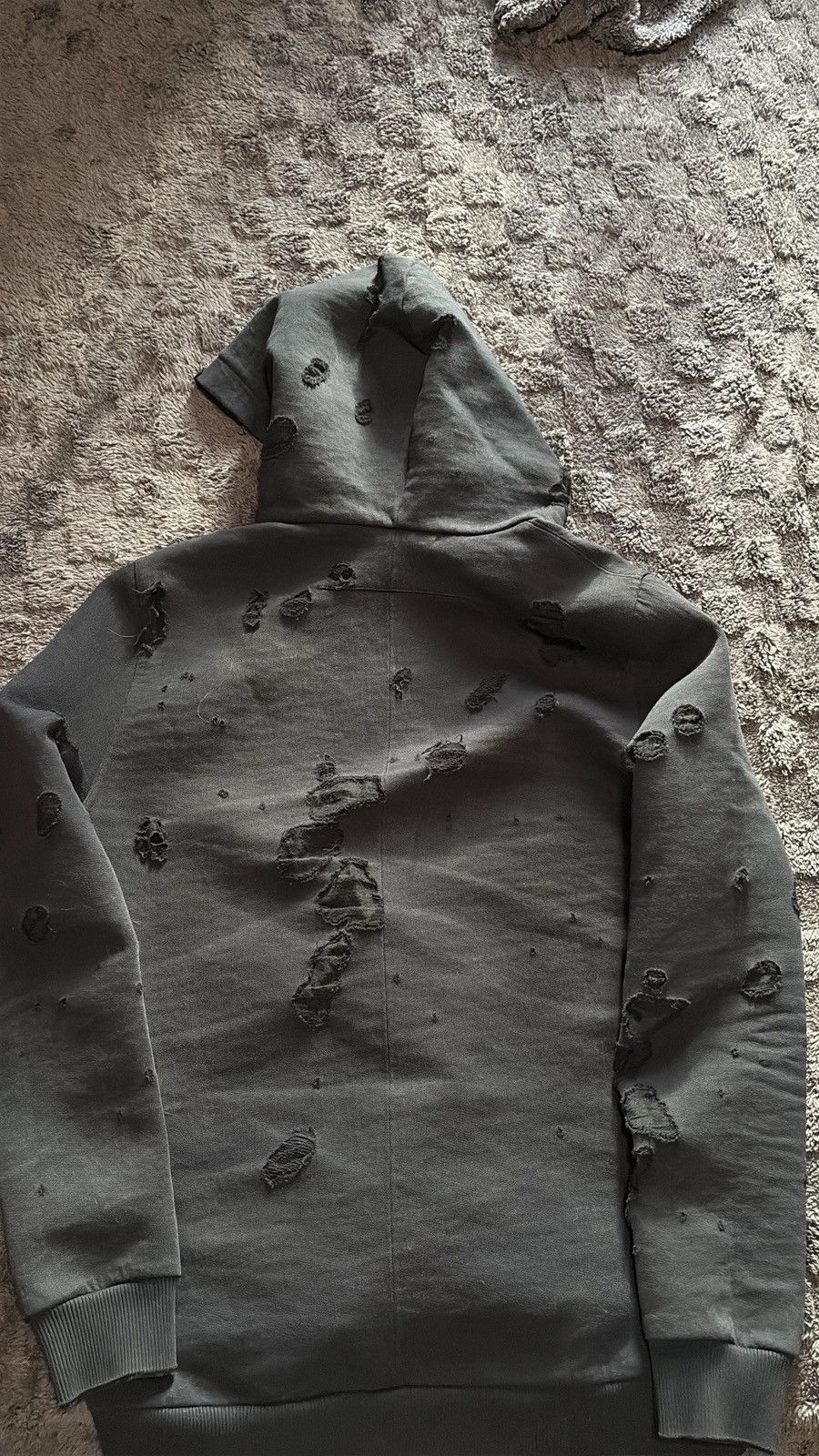 Givenchy Givenchy Black Distressed Hoodie Size US XS / EU 42 / 0 - 4 Thumbnail
