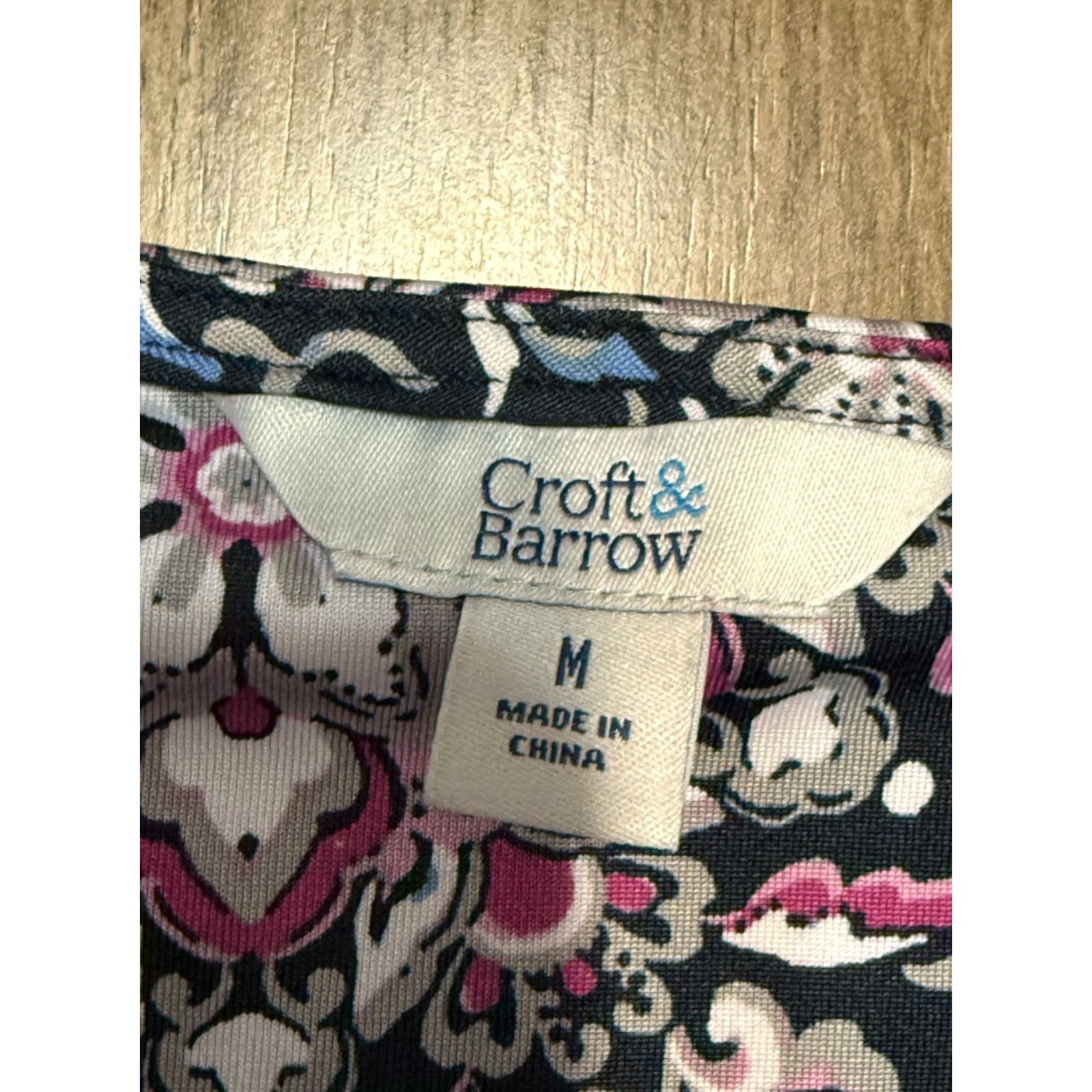 Croft & Barrow Croft & Barrow Shirts Women's Medium Blue Blouse 3/4 Sleeve Mandala Print Casual Womens Regular Polyester Size M / US 6-8 / IT 42-44 - 5 Thumbnail