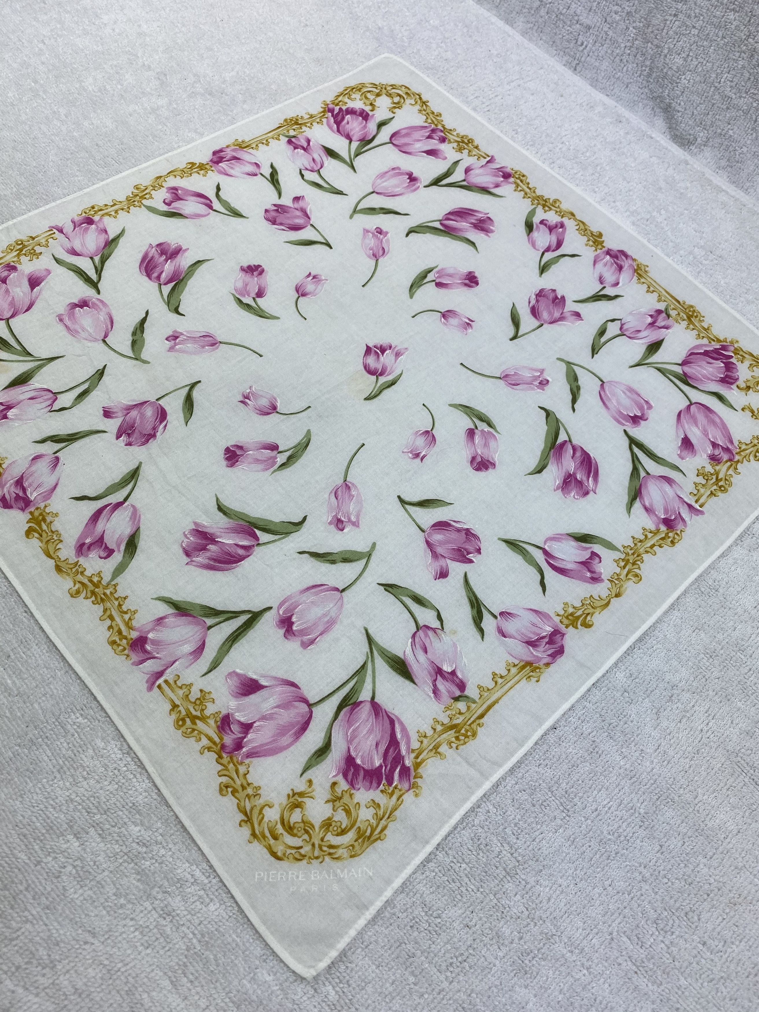 Pierre Balmain × Vintage Pierre Balmain Handkerchief / Bandana / Neckerchief Size ONE SIZE - 4 Thumbnail