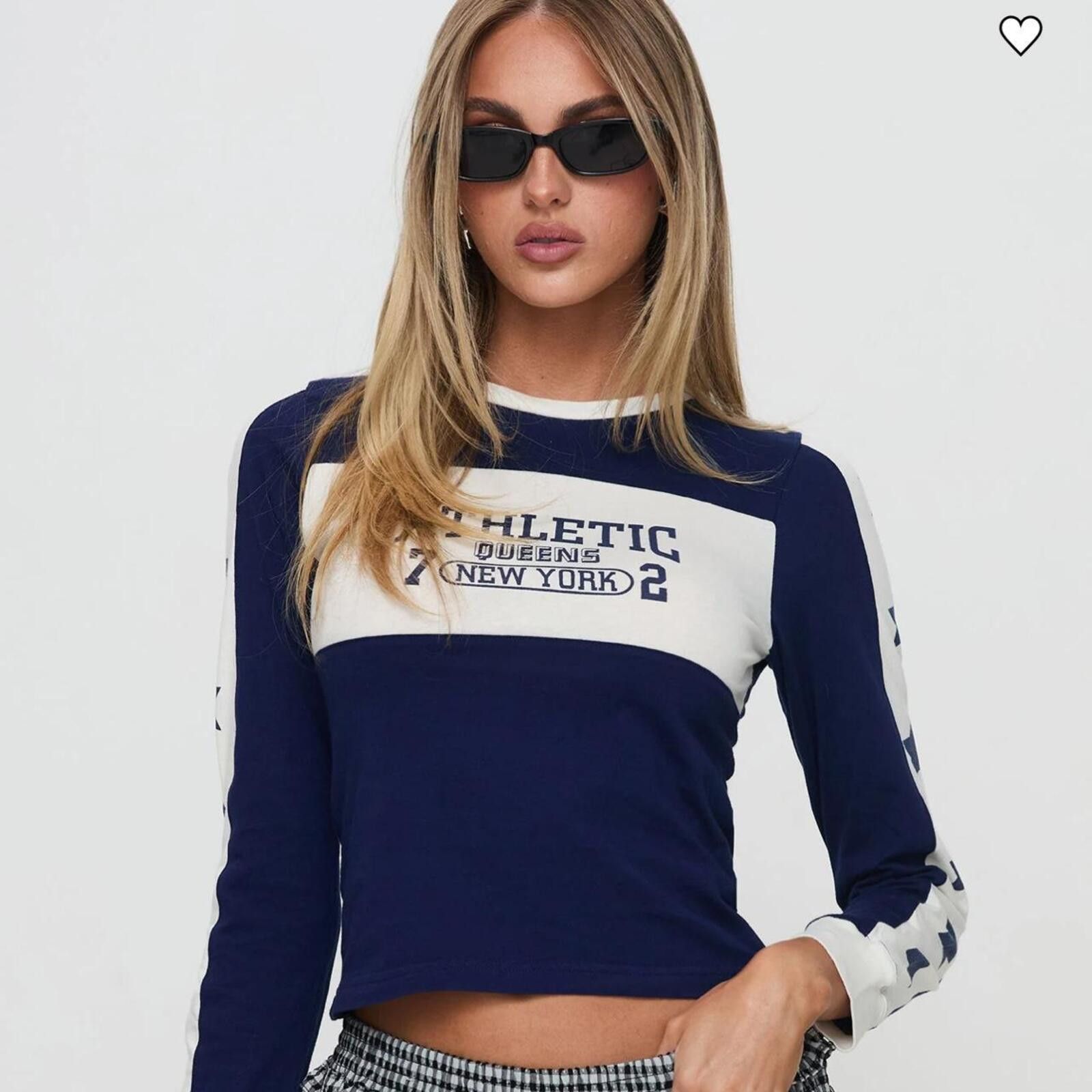 Other Princess Polly 72 Athletic Long Sleeve Top Blue Size XS / US 0-2 / IT 36-38 - 2 Thumbnail