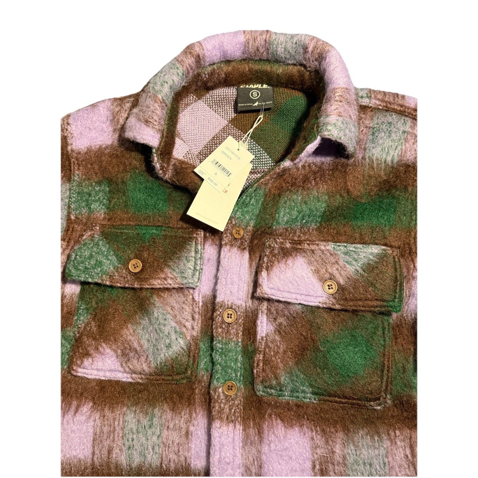Staple STAPLE CYPRESS BRUSHED CHECK FLANNEL SHIRT SIZE S Size US S / EU 44-46 / 1 - 3 Thumbnail