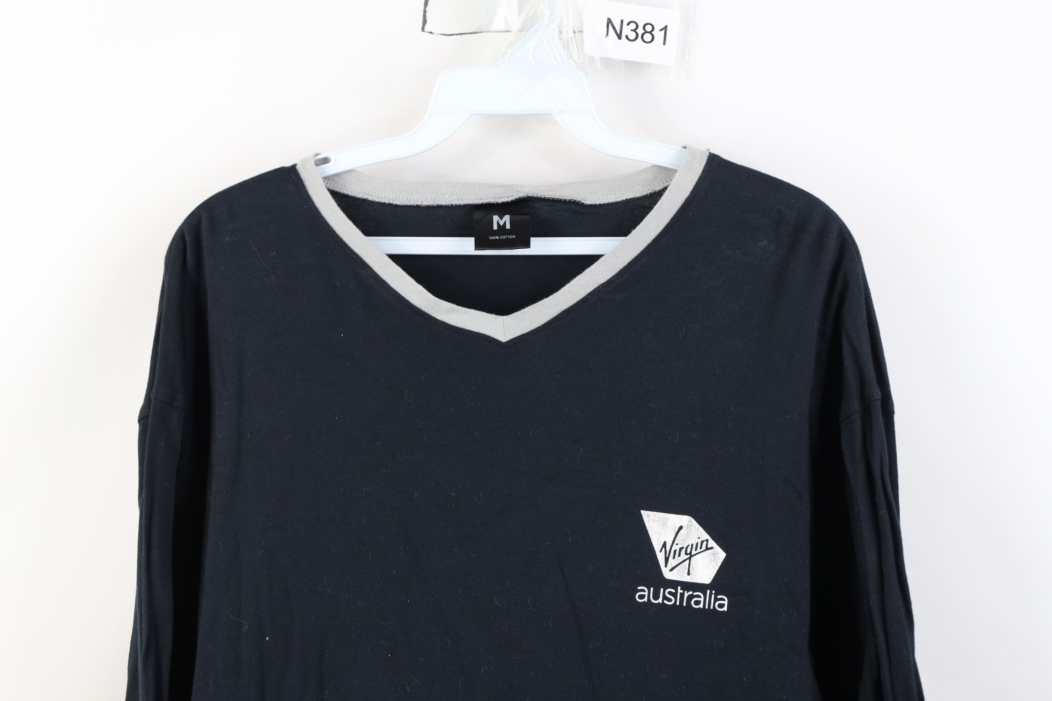 Vintage Vintage 90s Virgin Airlines Australia Long Sleeve T-Shirt Size US M / EU 48-50 / 2 - 2 Thumbnail