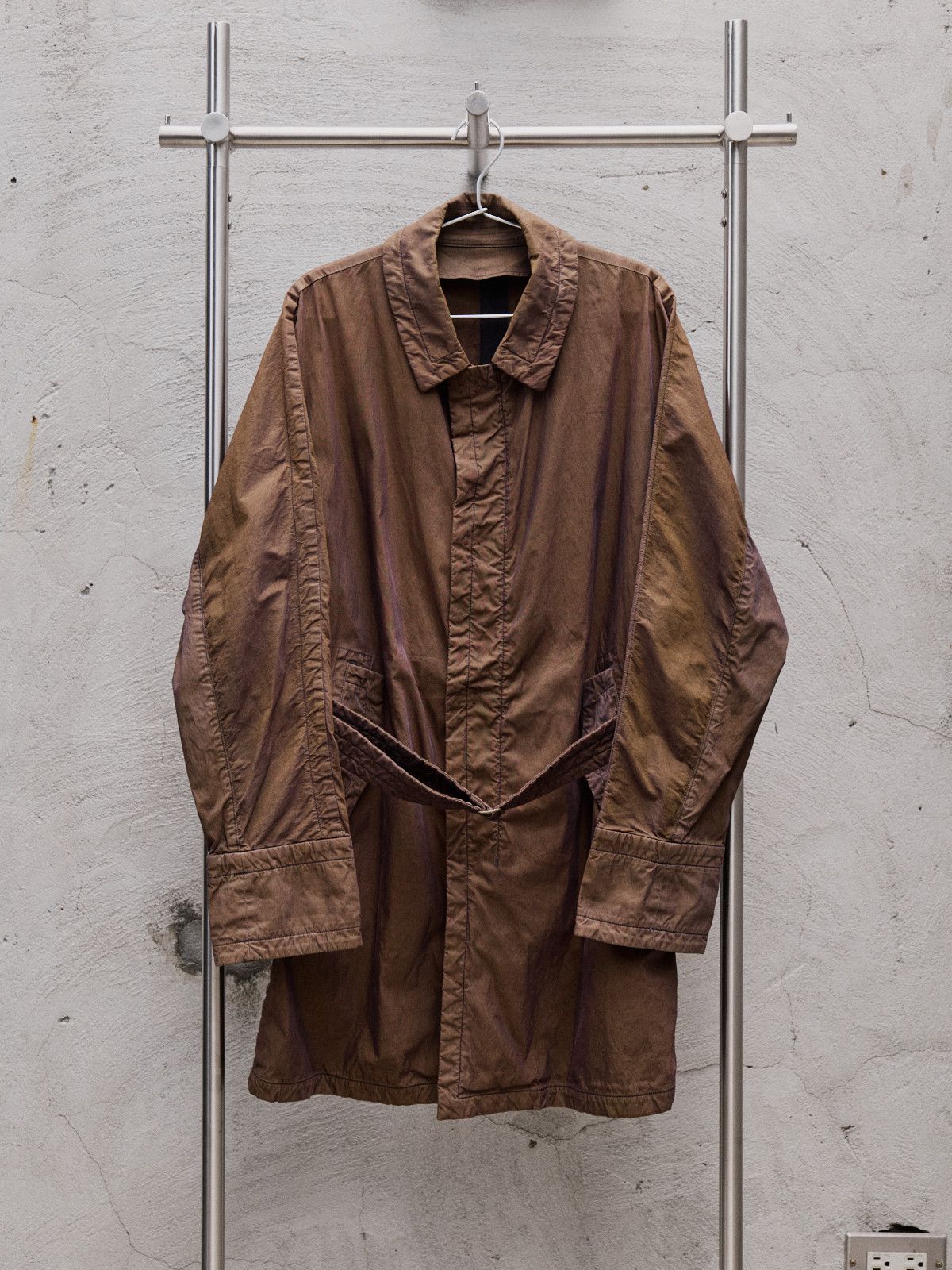08sircus 08sircus Glossy Fabric Nylon Trench Coat Size US M / EU 48-50 / 2 - 1 Thumbnail