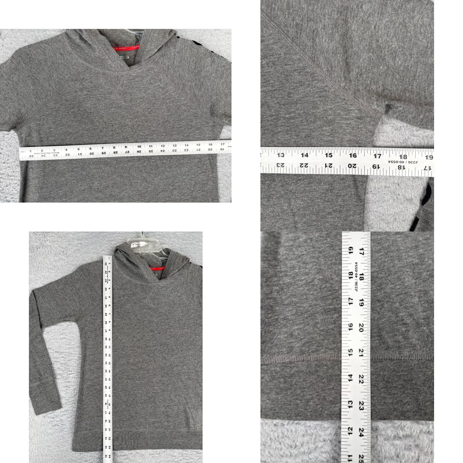 Polo Ralph Lauren VINTAGE Nike Shirt Women Small Gray Cotton Blend Pullover Hoodie READ Size S / US 4 / IT 40 - 8 Thumbnail