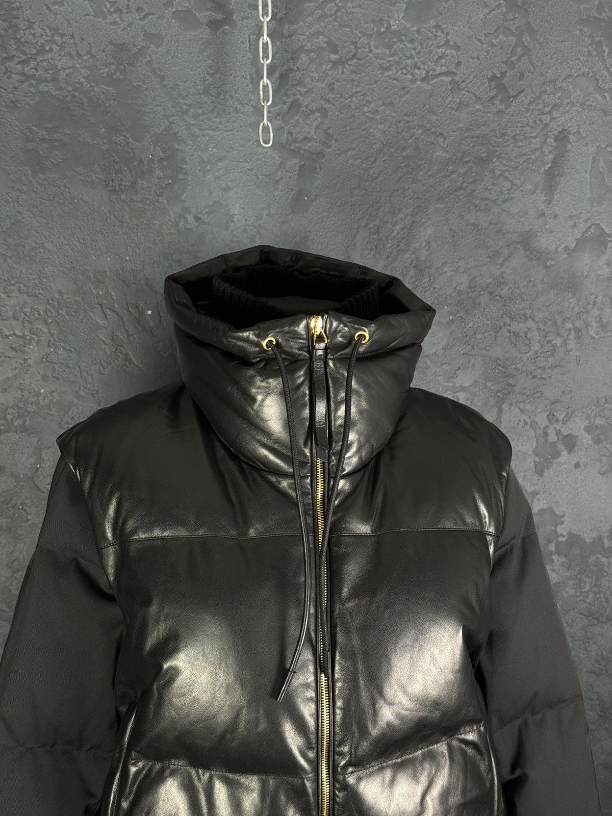 Bally RRP $3,300 BALLY Women’s Lamb Leather Puffer Jacket Vest Size M / US 6-8 / IT 42-44 - 3 Thumbnail