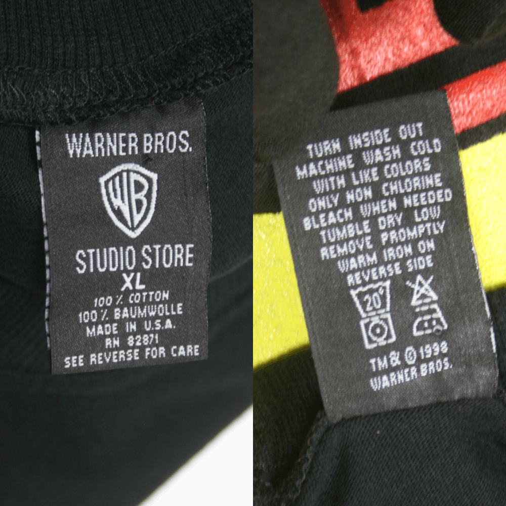 Warner Bros 1998 Tweety Big Logo T-Shirt Made in USA Vintage Size US XL / EU 56 / 4 - 9 Thumbnail