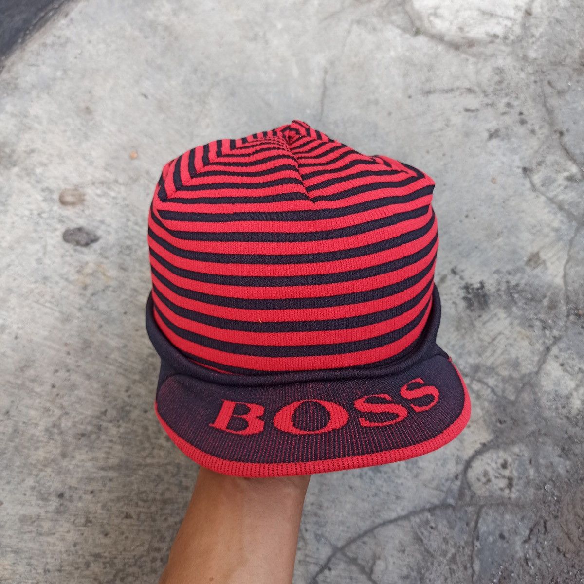 Hugo Boss × Solid and Striped Hugo boss outdoor beanie with visor Size ONE SIZE - 1 Thumbnail