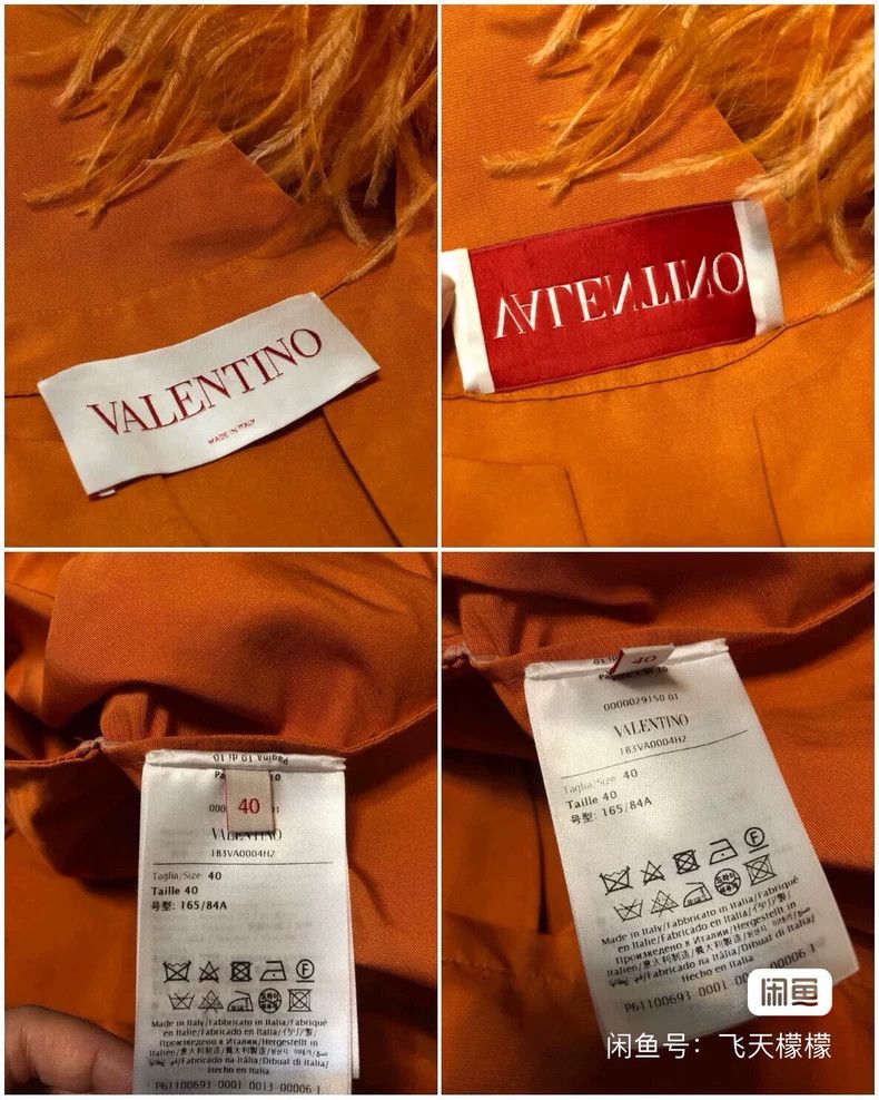 Valentino Valentino Hermès orange feather ostrich feather dress Size M / US 6-8 / IT 42-44 - 8 Thumbnail