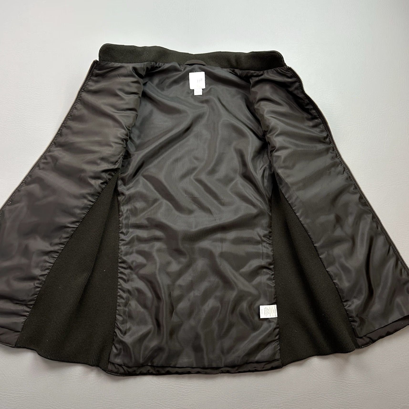 J. Jill J Jill Vest Women's XS Brown Full Zip Quilted Side Stretch Outdoor Casual Vest Size XS / US 0-2 / IT 36-38 - 2 Thumbnail