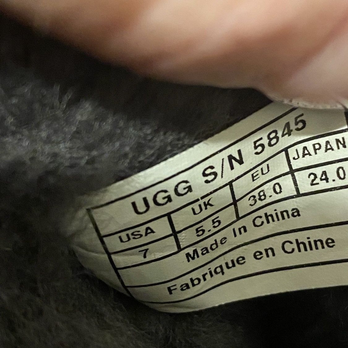 Ugg UGG Tall Classic Boots Grey Gray Fur Lined Thick Sole 7 Size US 7 / IT 37 - 8 Thumbnail