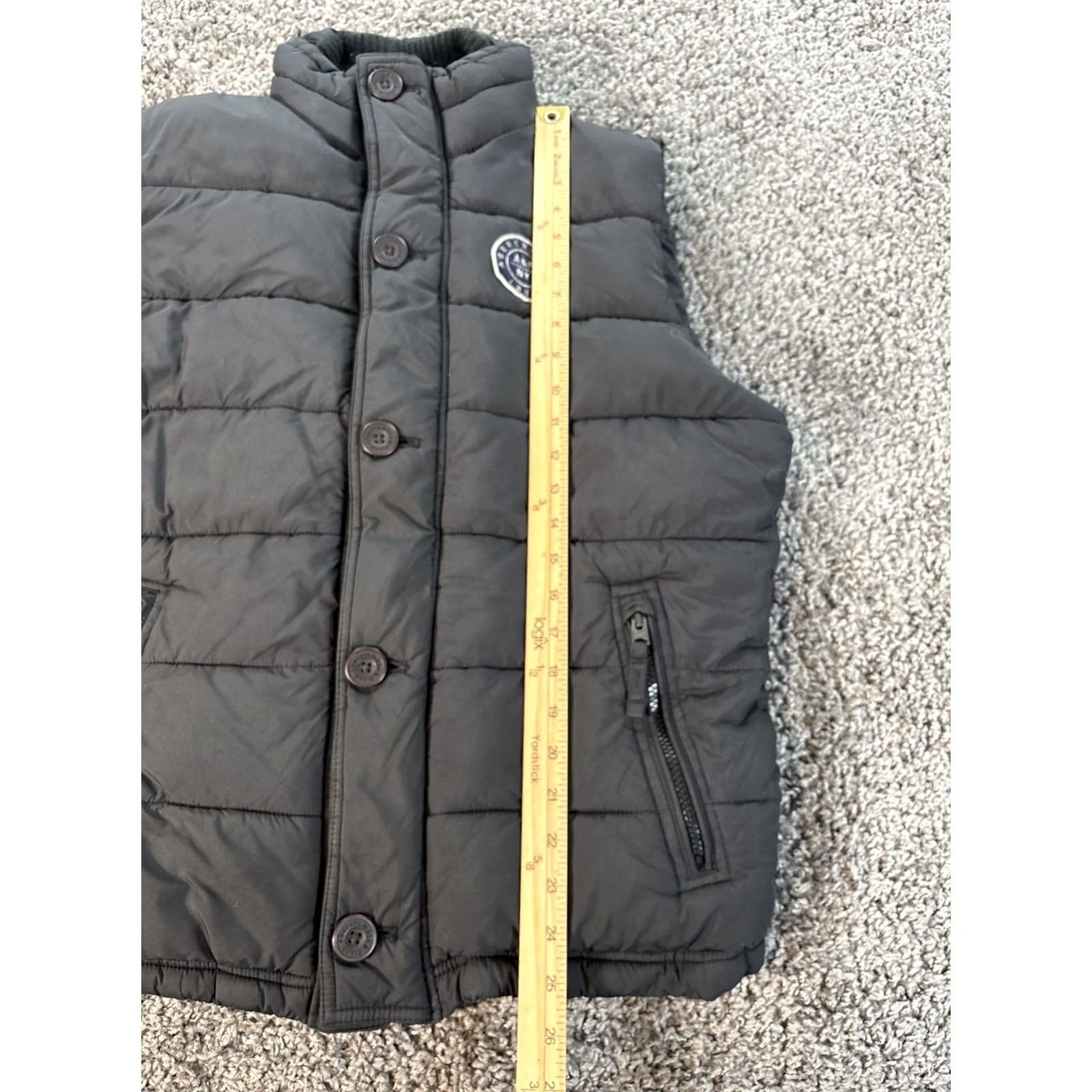 Abercrombie & Fitch Abercrombie & Fitch Vest Mens M Black Puffer Quilted Zip Up Fleece Lined Size US M / EU 48-50 / 2 - 2 Thumbnail