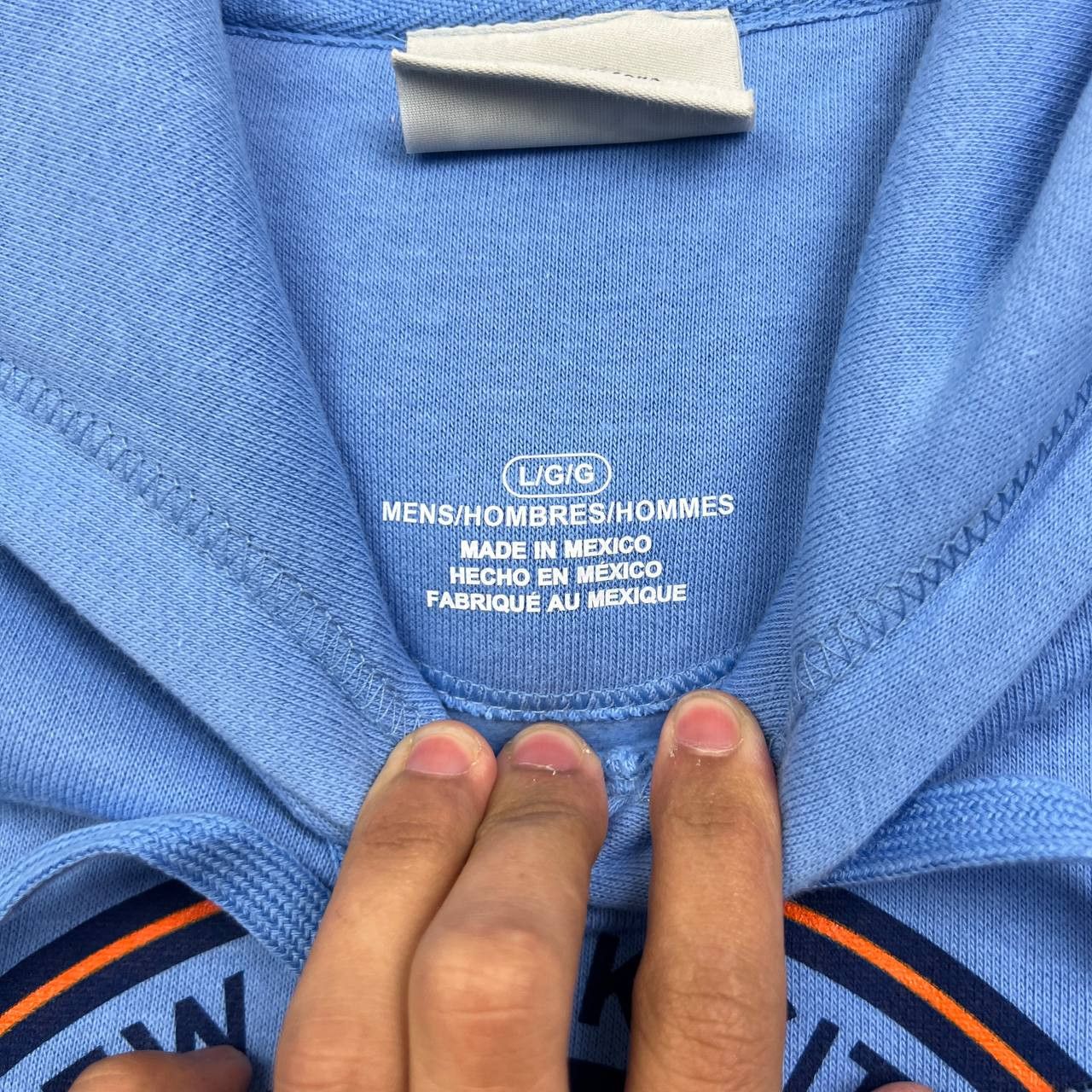 Other New York City FC Hoodie Men Large Blue MLS Pullover New L Size US L / EU 52-54 / 3 - 3 Thumbnail